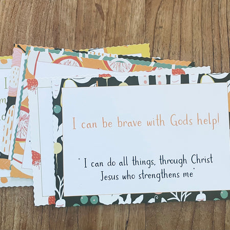 Encouragement Bible Verse Affirmation Cards