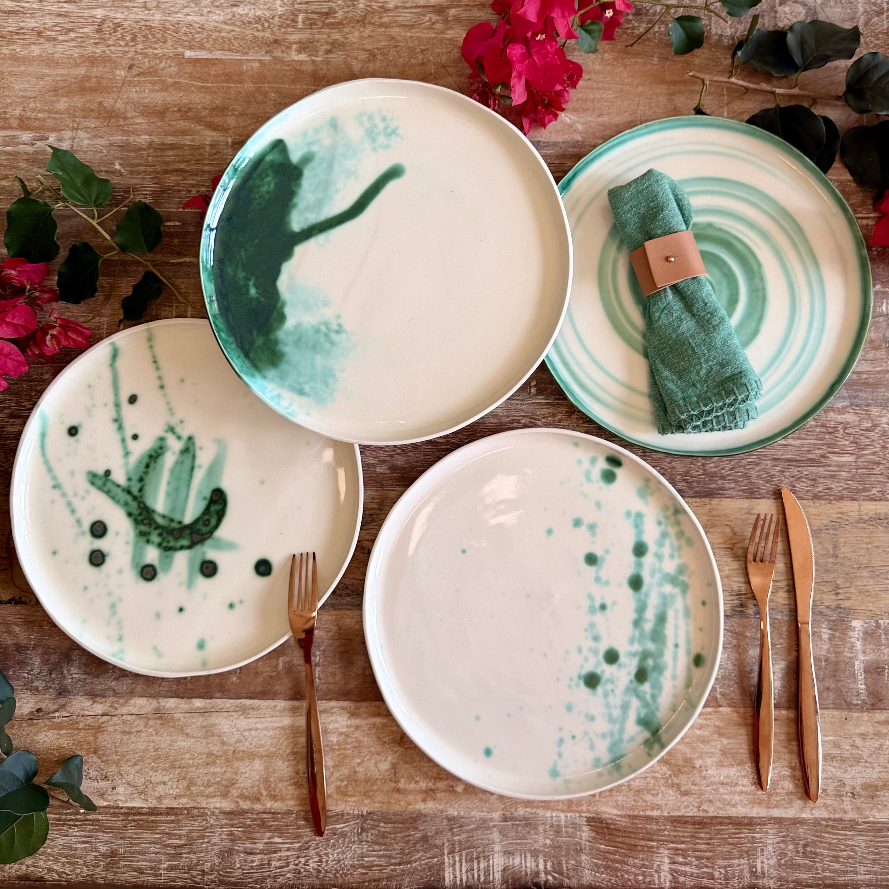 Handmade Porcelain Plates | Set of 4 or Individual
