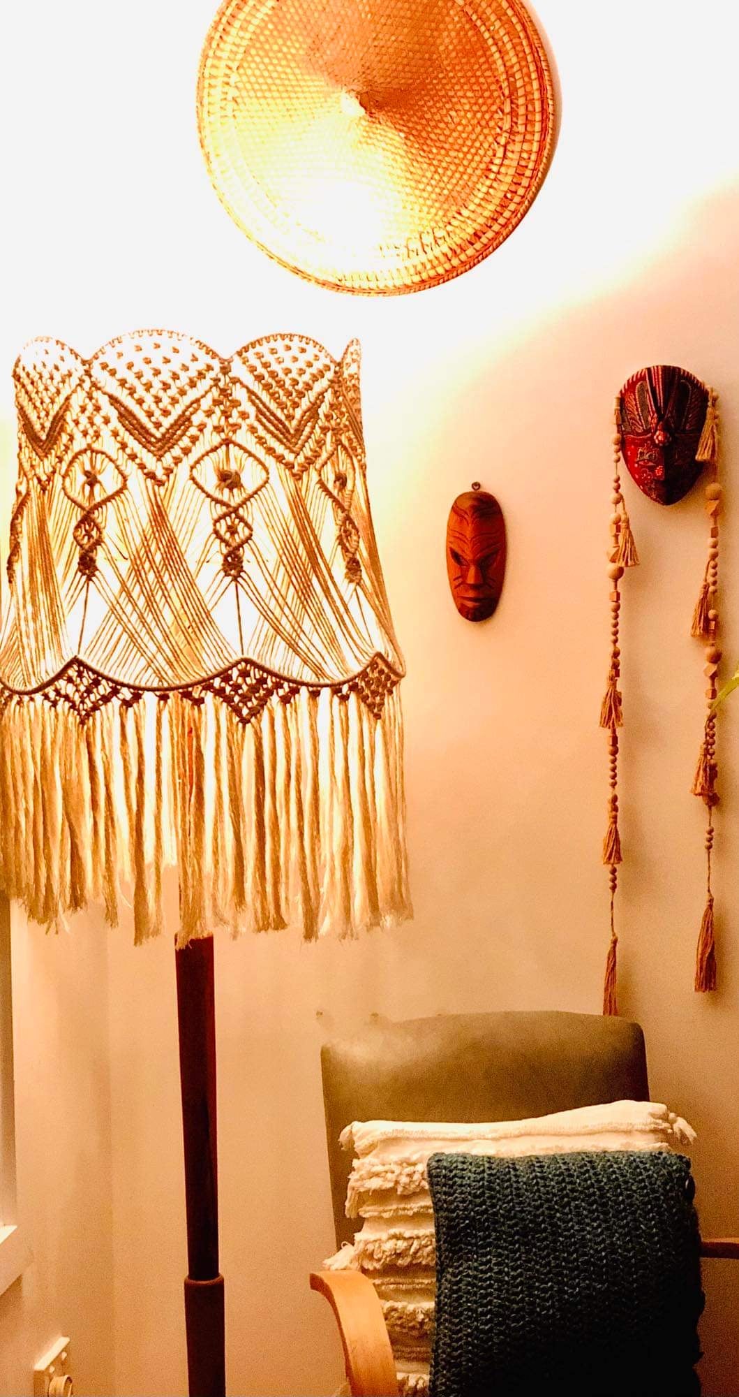 Macrame Lampshade / Lantern / Pendant