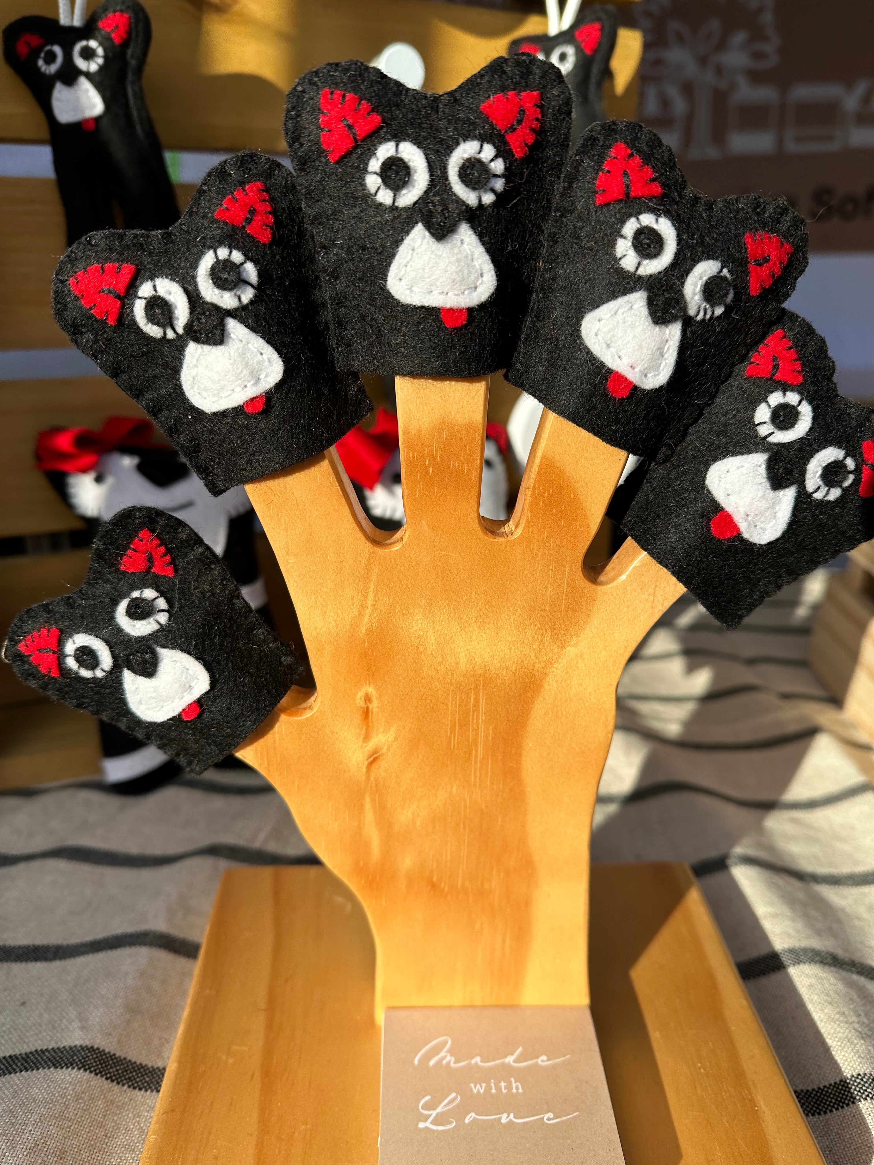 Finger puppets Australian animals wool felt