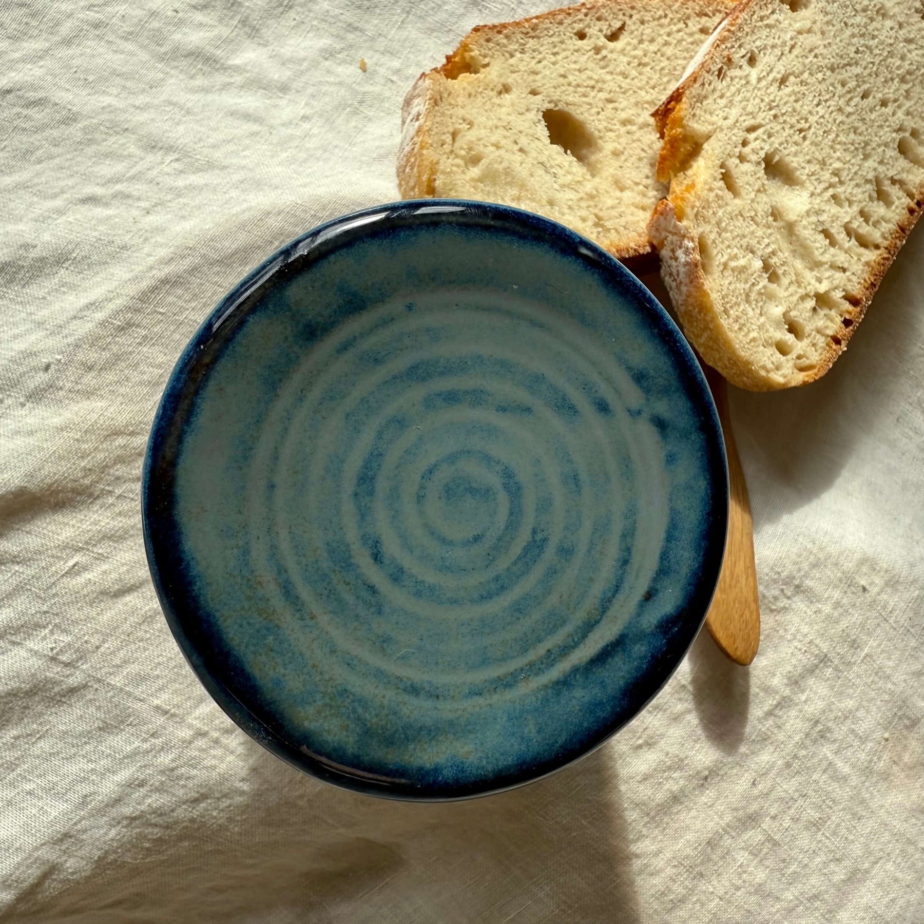 French Butter Keeper with Wooden Knife | Wheel Thrown Ceramic