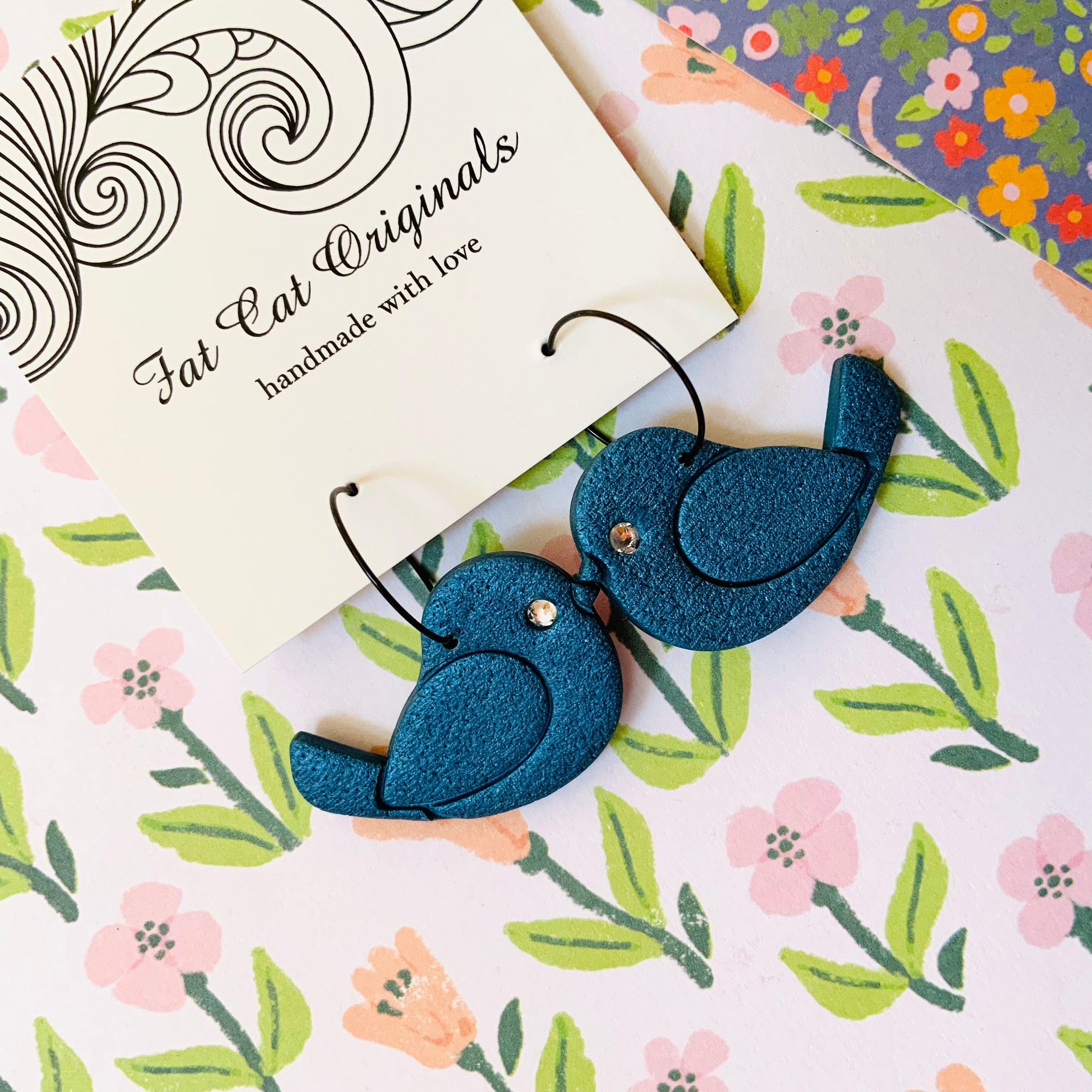 Little Birdy Earrings: Choose Your Colour.