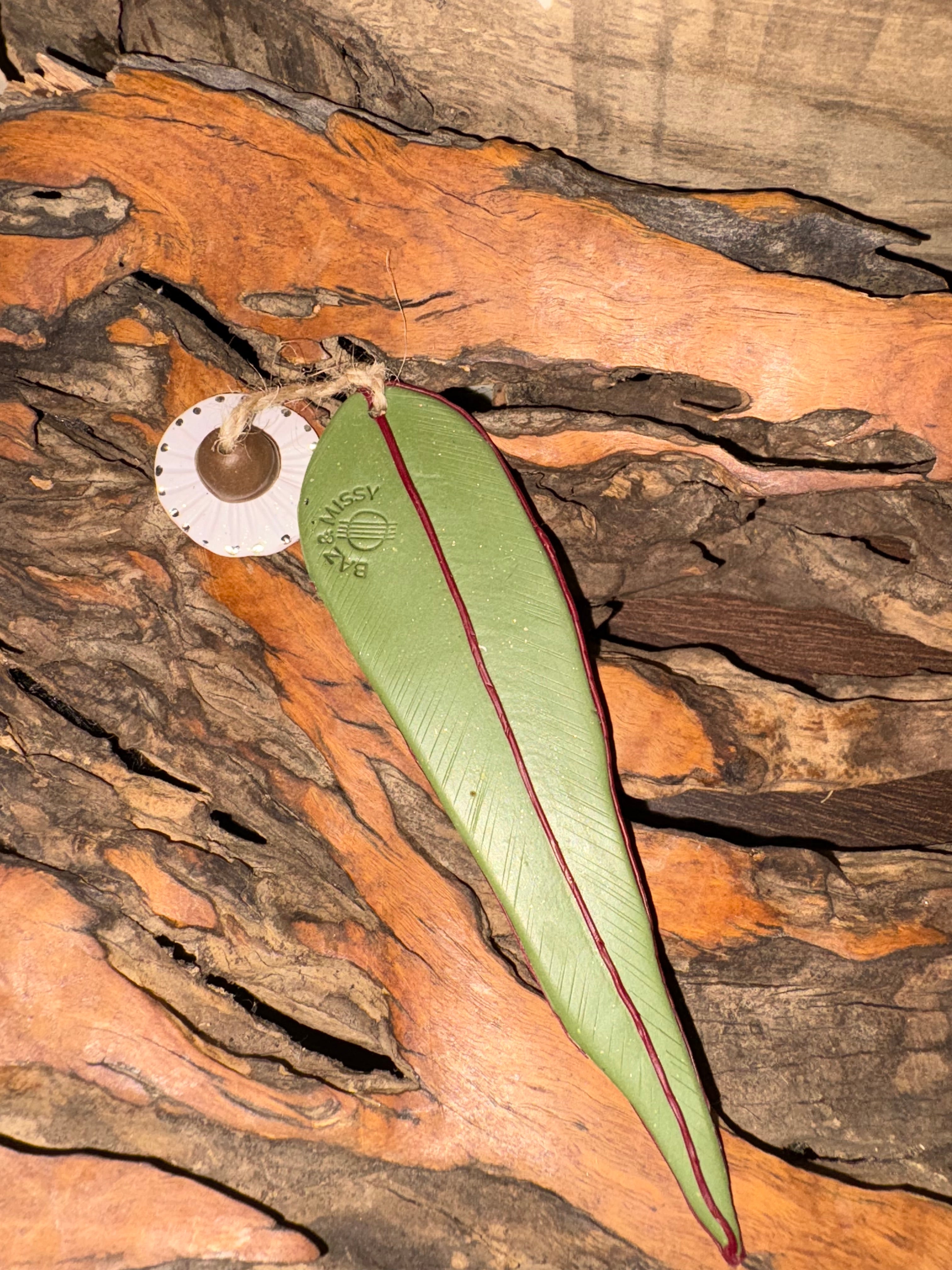 Gum leaf bookmark | Handmade Polymer Clay Gum Leaf Bookmark | Teachers Gift | Gift for Nana