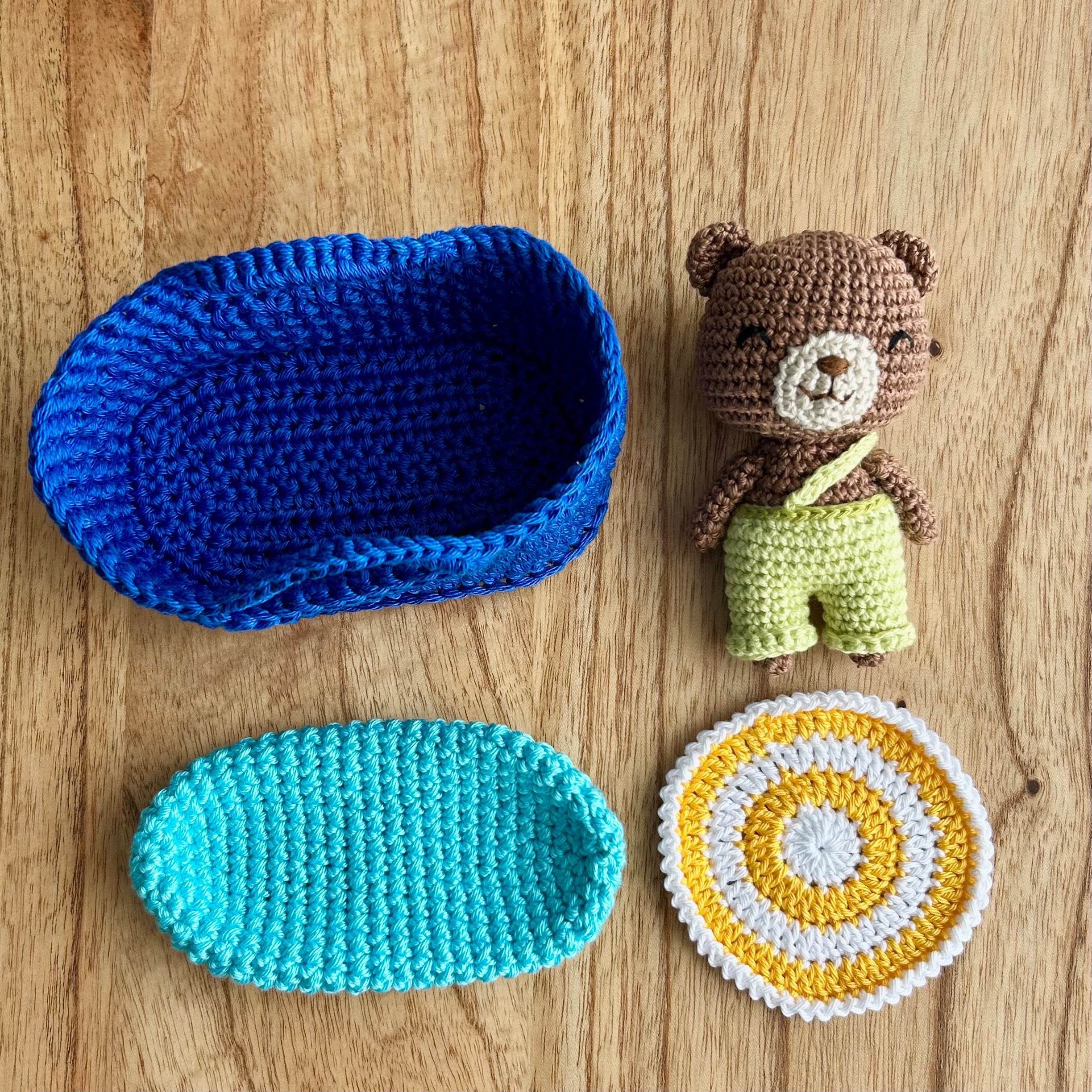 Bear | Mini | Crochet Snuggle Set | Ready to Ship