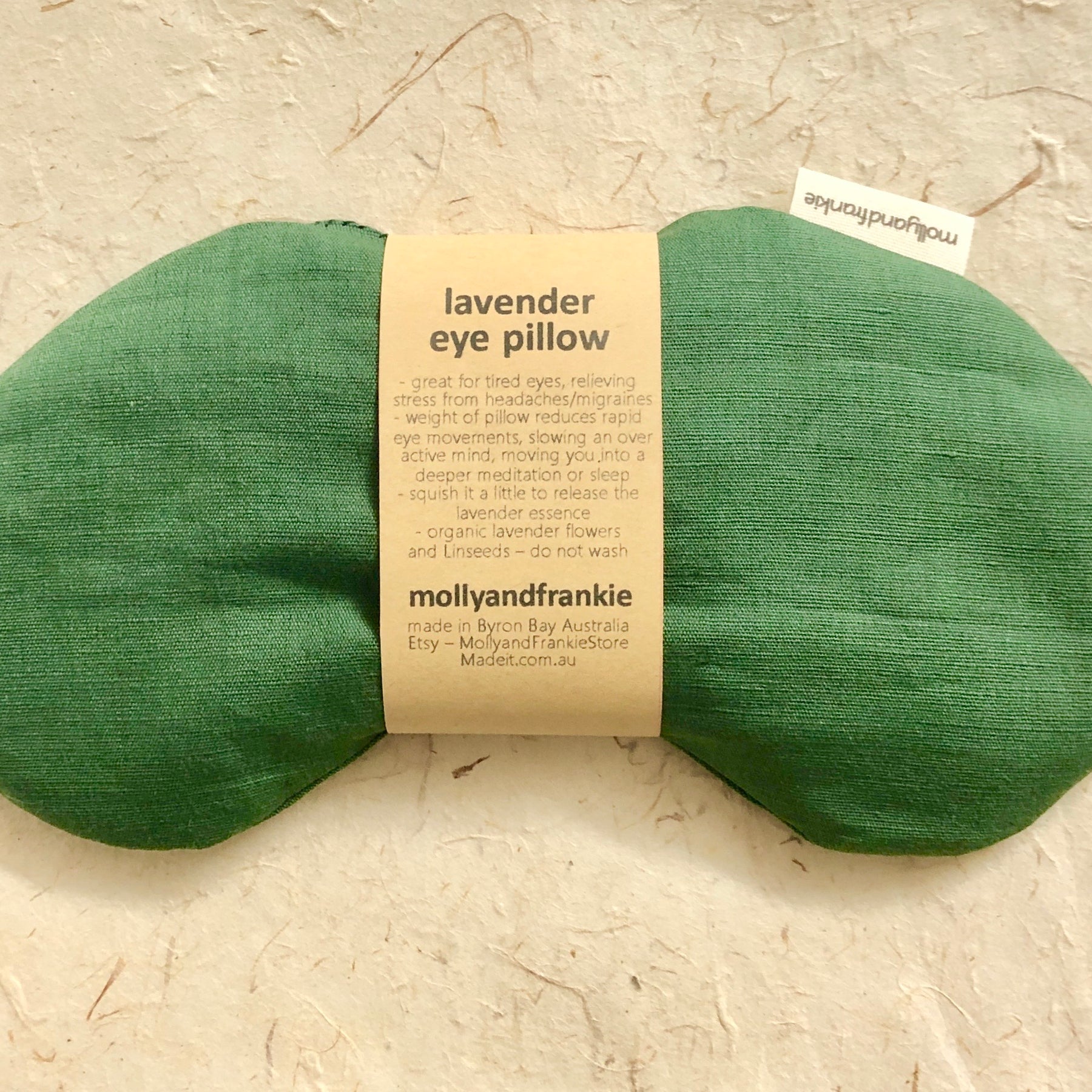 Lavender or Chamomile and Organic Linseed Eye Pillow