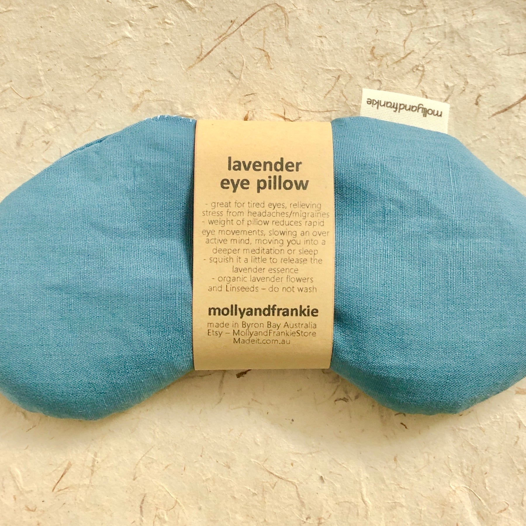 Lavender or Chamomile and Organic Linseed Eye Pillow