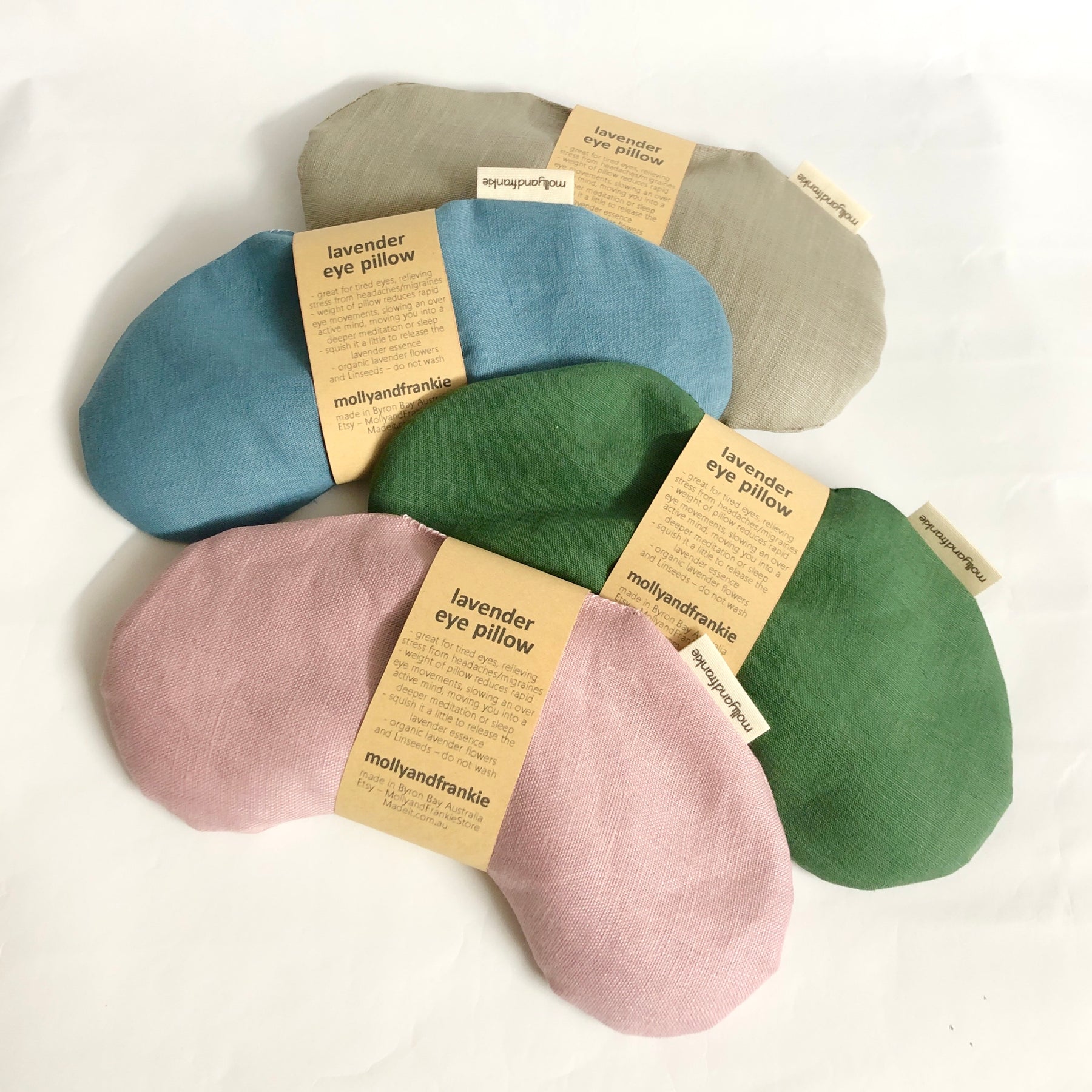 Lavender or Chamomile and Organic Linseed Eye Pillow