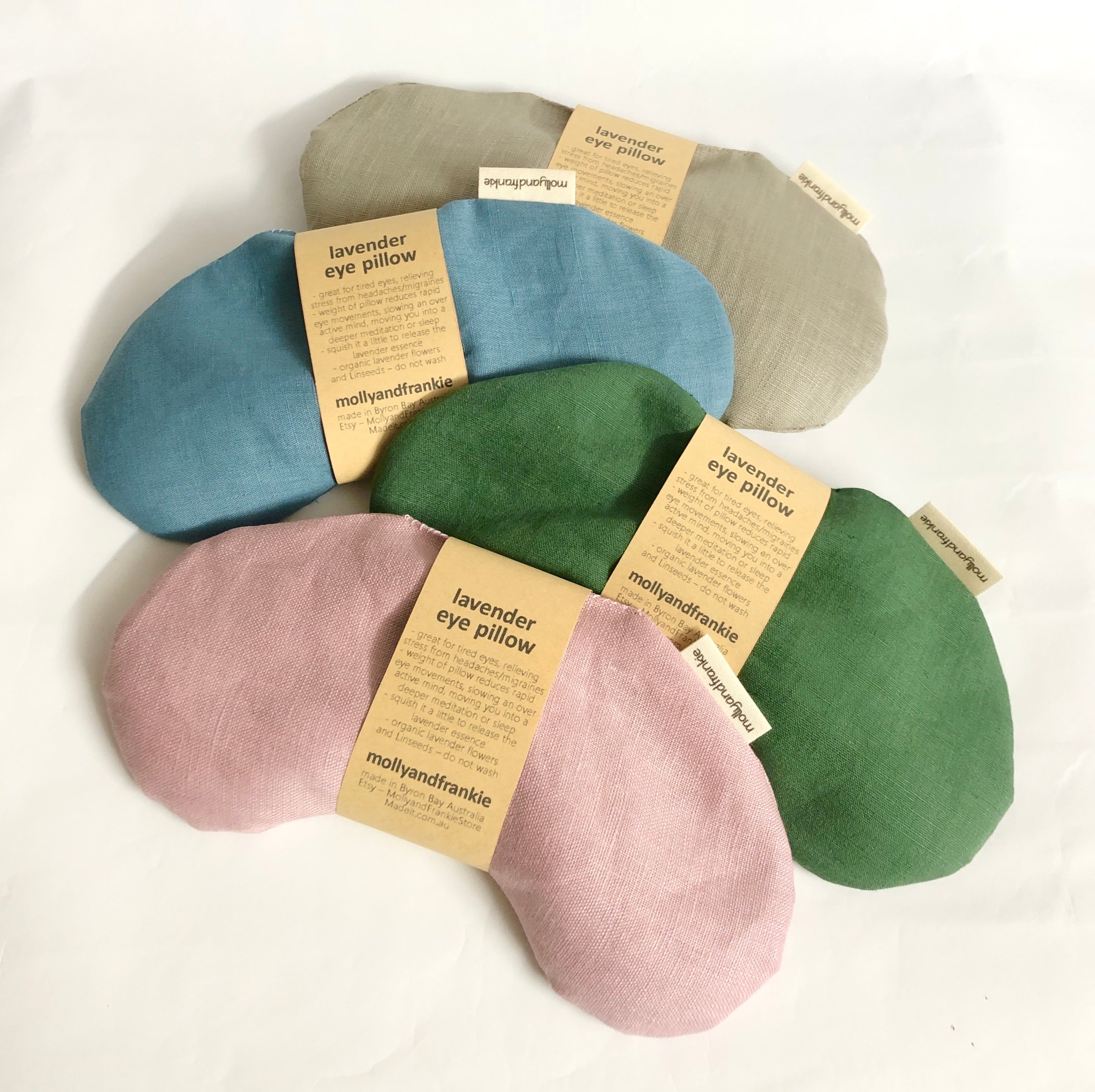 Lavender or Chamomile and Organic Linseed Eye Pillow