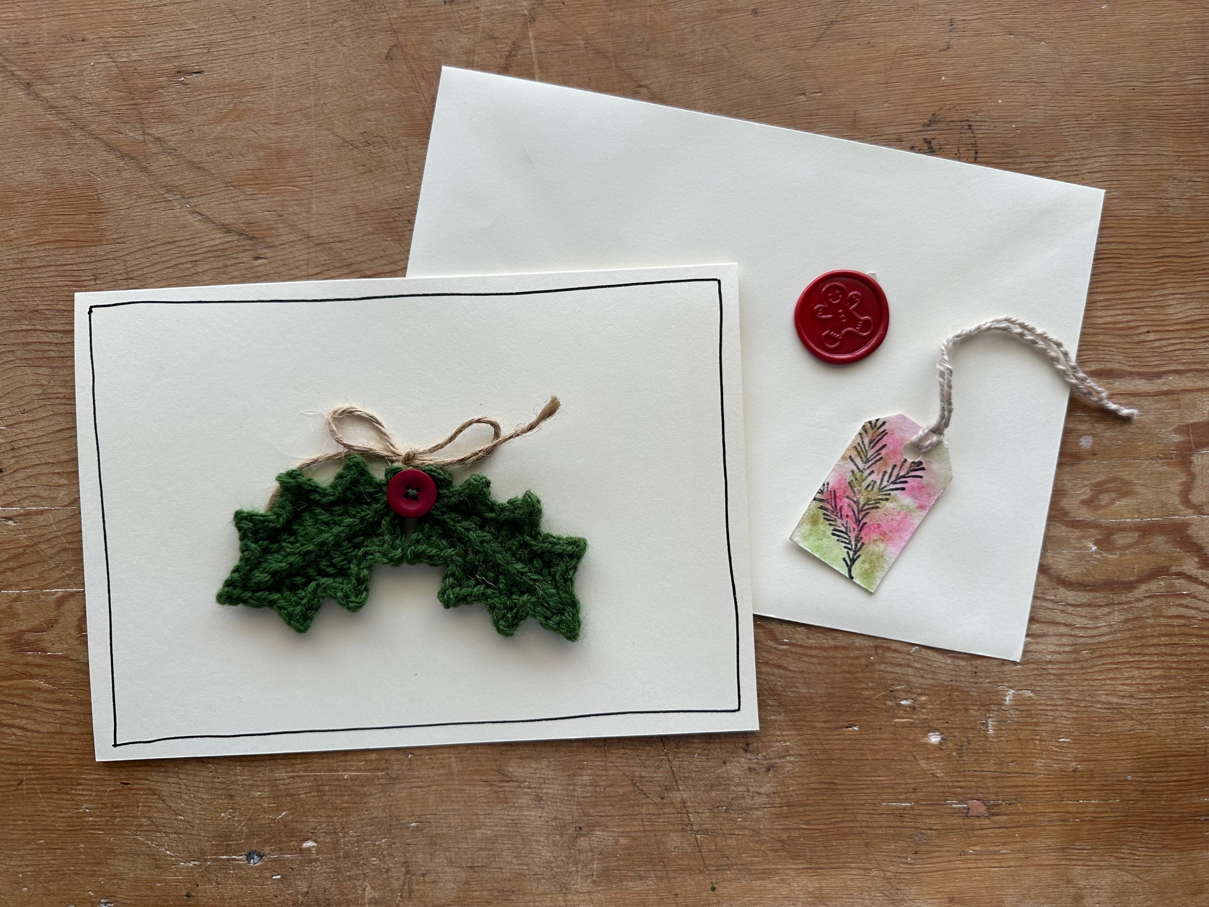 Handmade Christmas Cards - Various Snowflake & Holly Designs