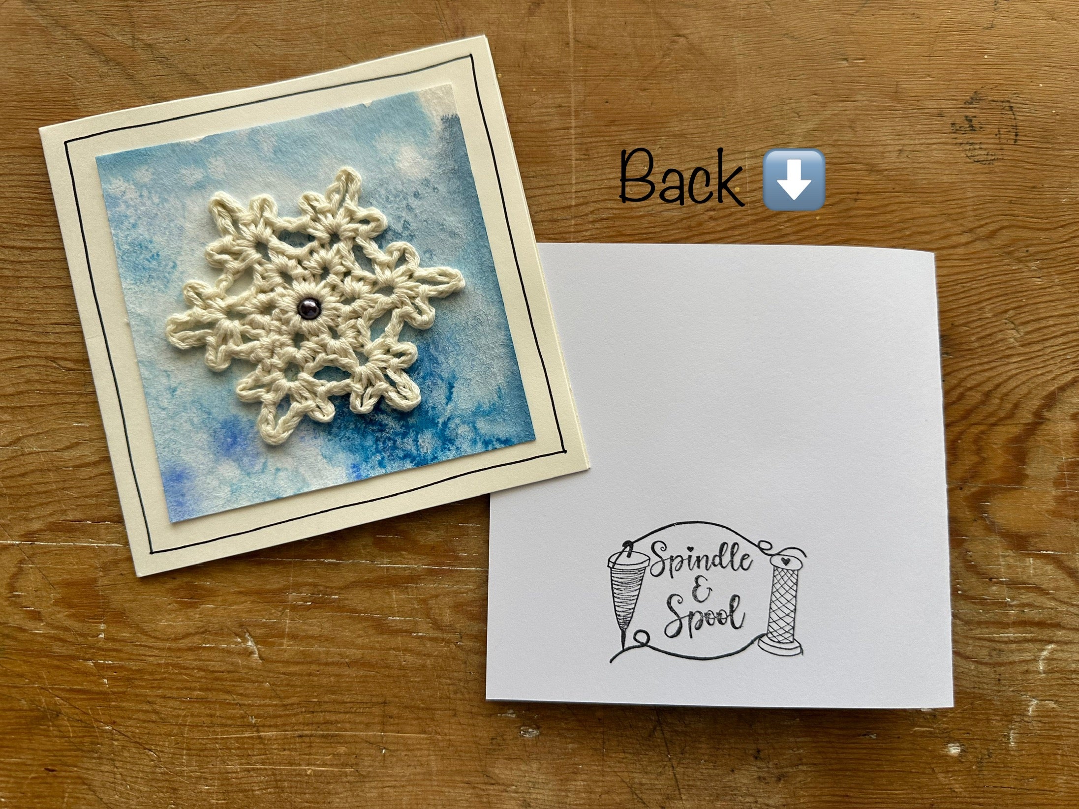 Handmade Christmas Cards - Various Snowflake & Holly Designs