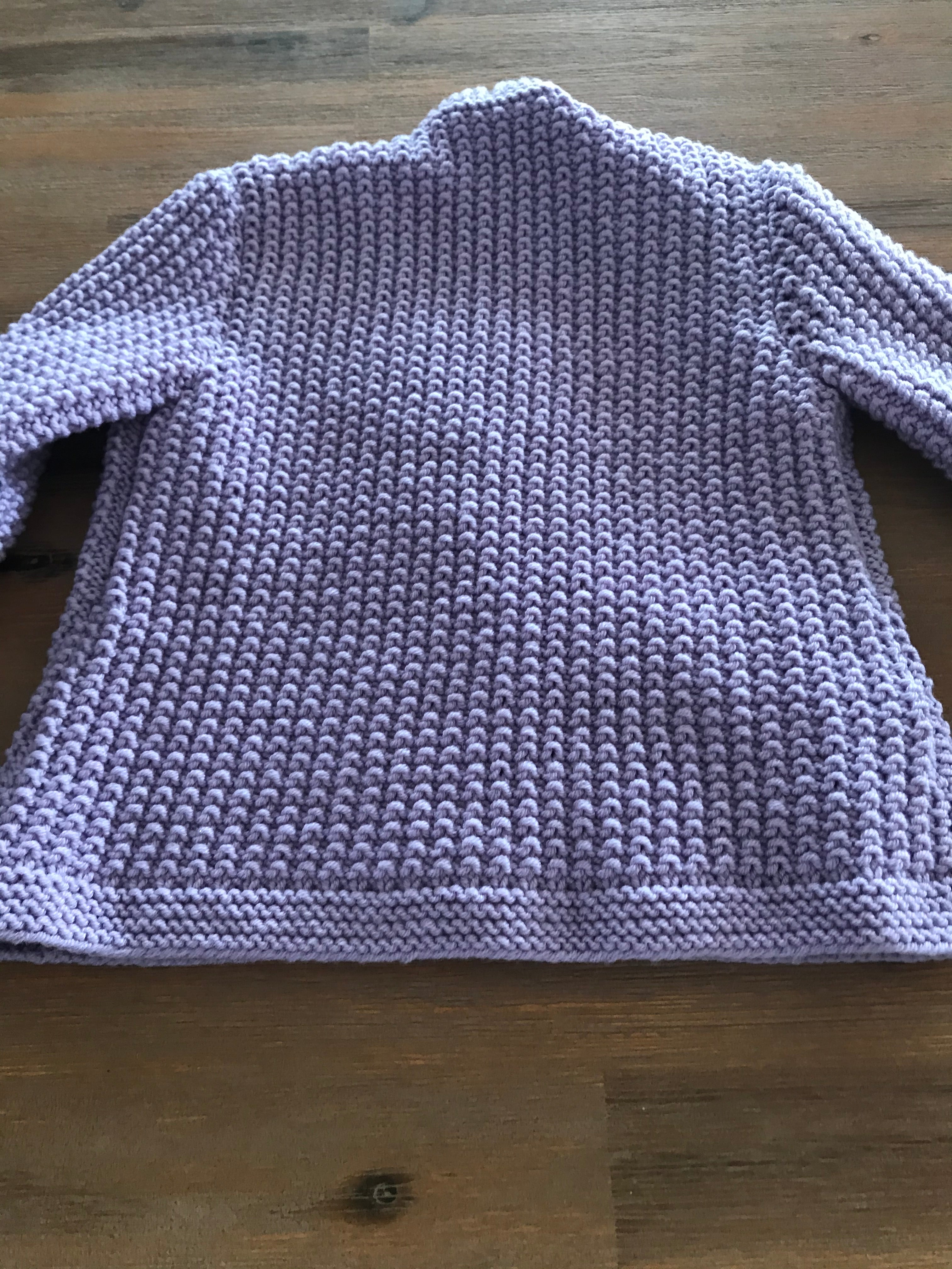 Mauve Cardigan, Size 12-18 months