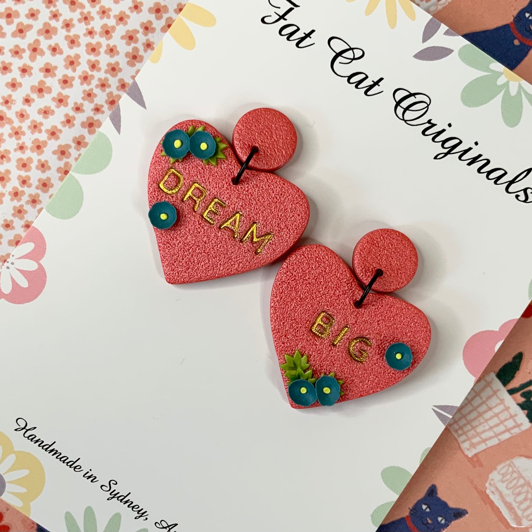 Affirmation Heart Earrings
