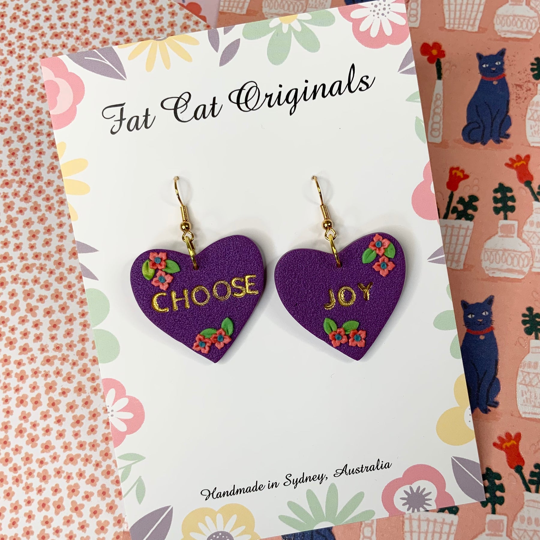 Affirmation Heart Earrings