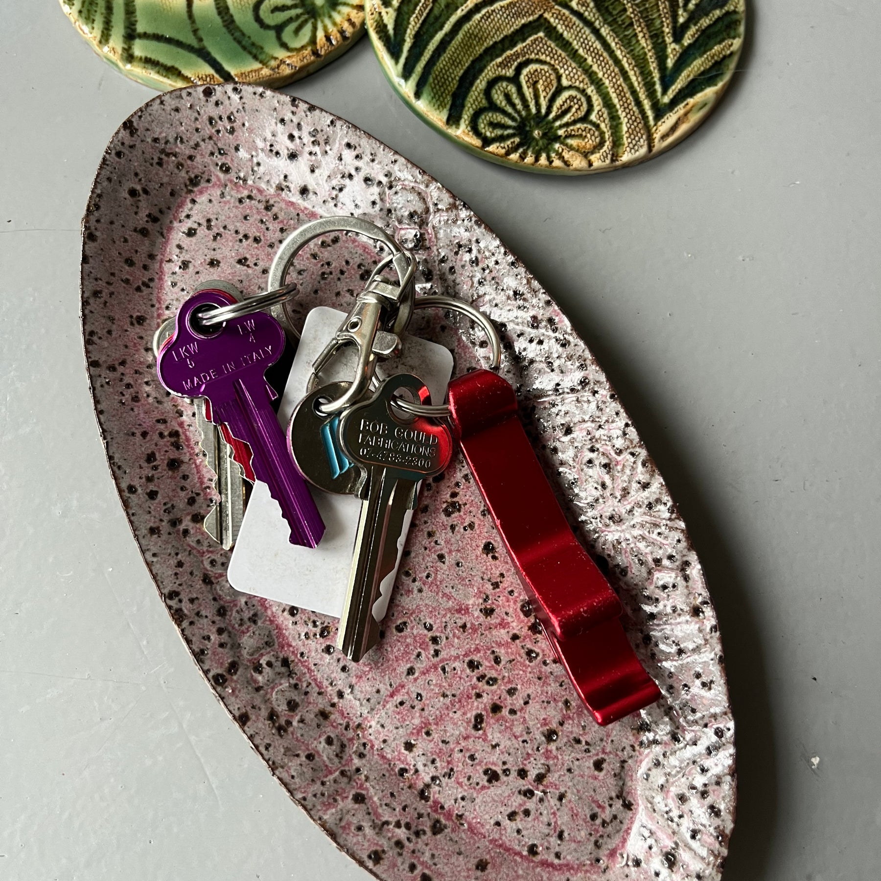 Set of 2 Pottery Trinket Dishes