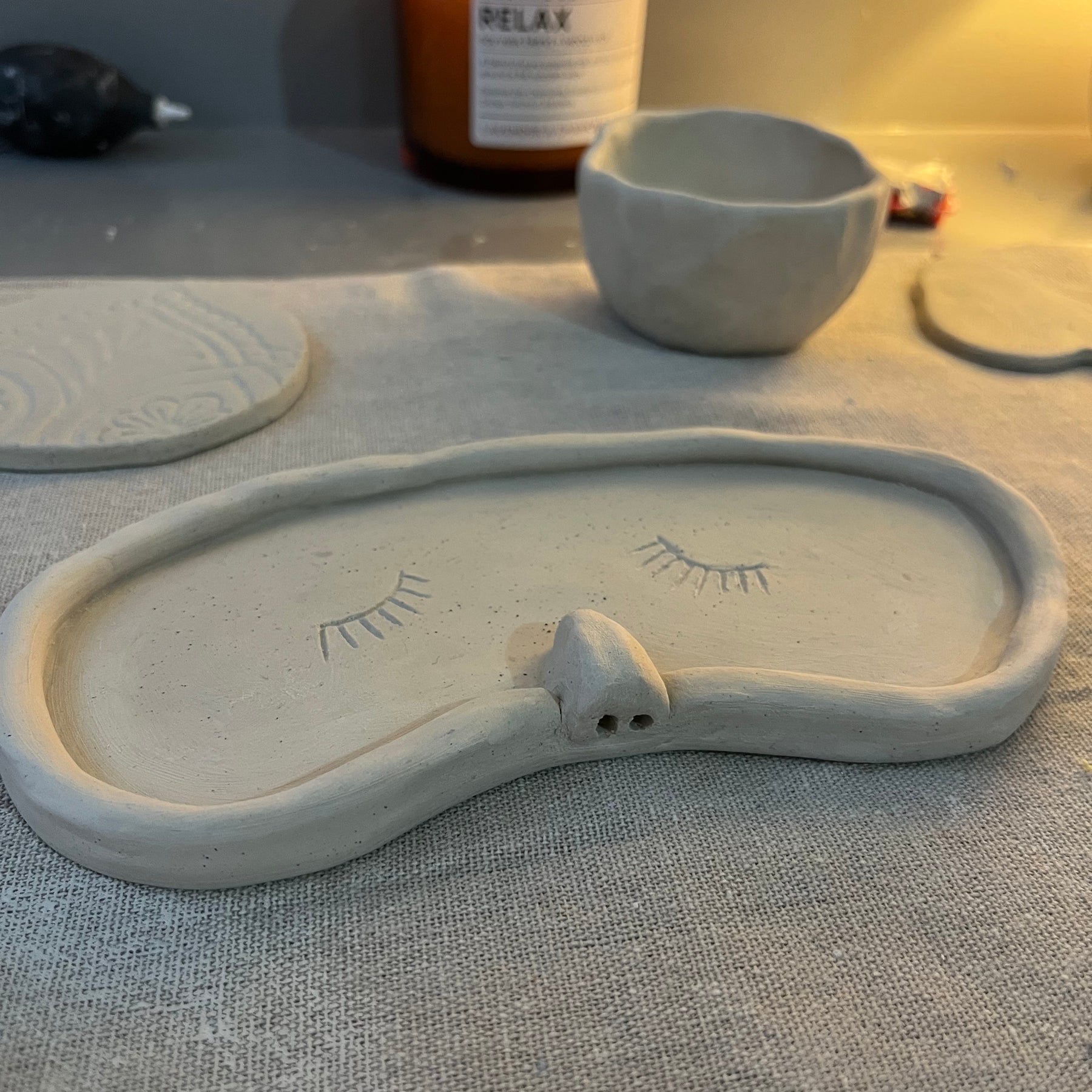Pottery Glasses Holder