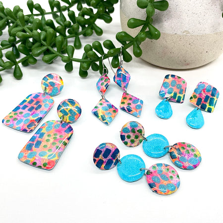 Spots, Dots & Rectangles Earring Collection