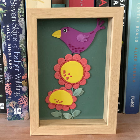 Little Worlds by Fat Cat Originals: BEATRIX BLOOMFEATHER Mini Artwork