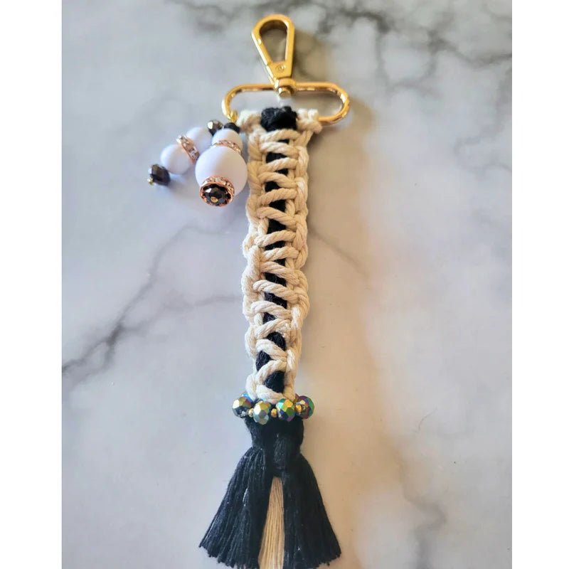 Handmade  macrame keyring