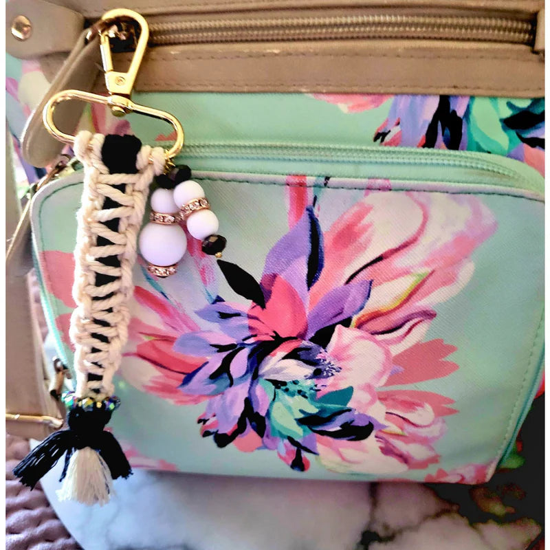 Handmade  macrame keyring