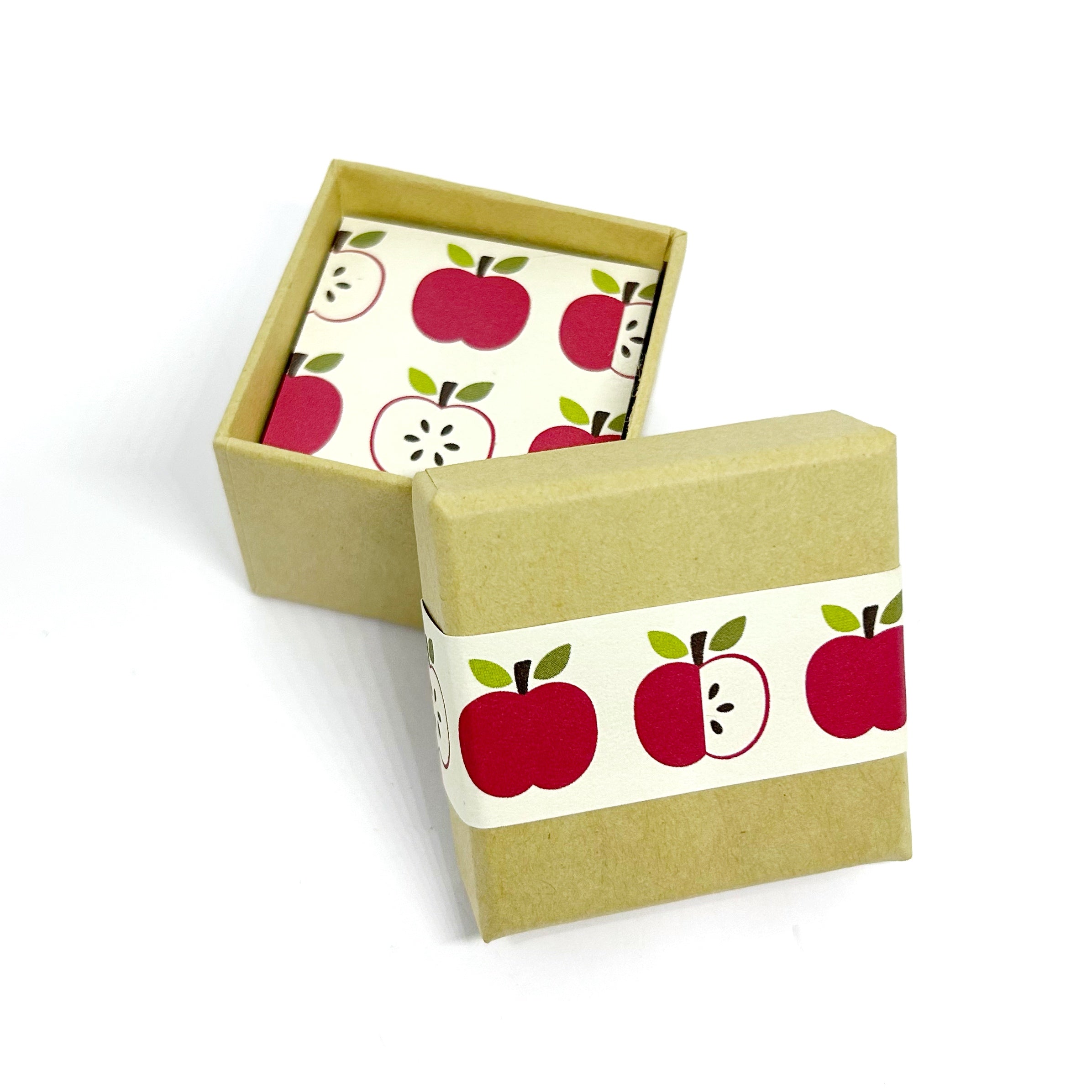 Apple for the Teacher Brooch - Red Florals