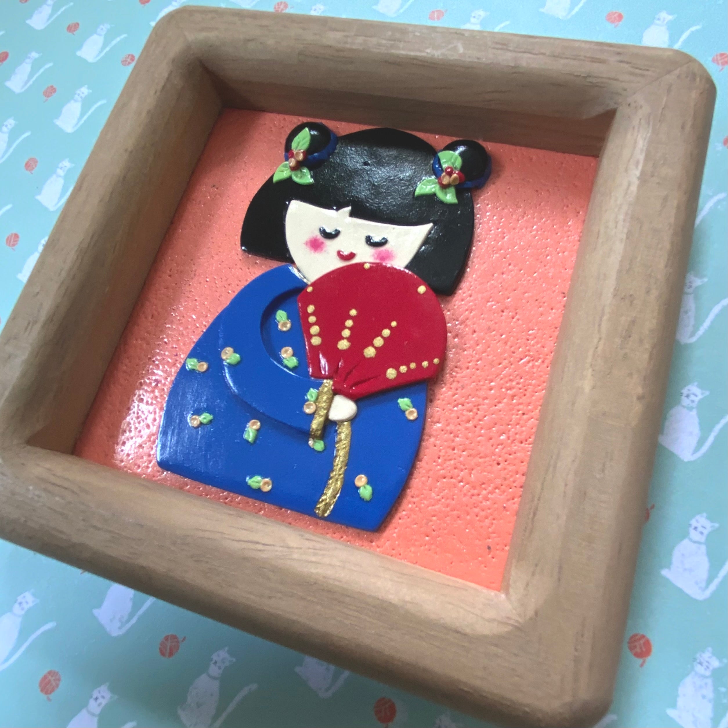 Little Worlds by Fat Cat Originals: AIKO, THE ADORED Mini Artwork
