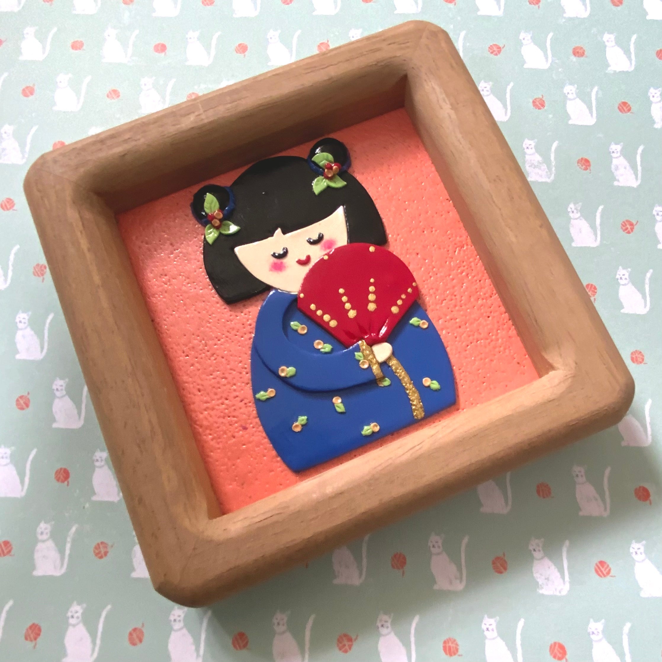 Little Worlds by Fat Cat Originals: AIKO, THE ADORED Mini Artwork
