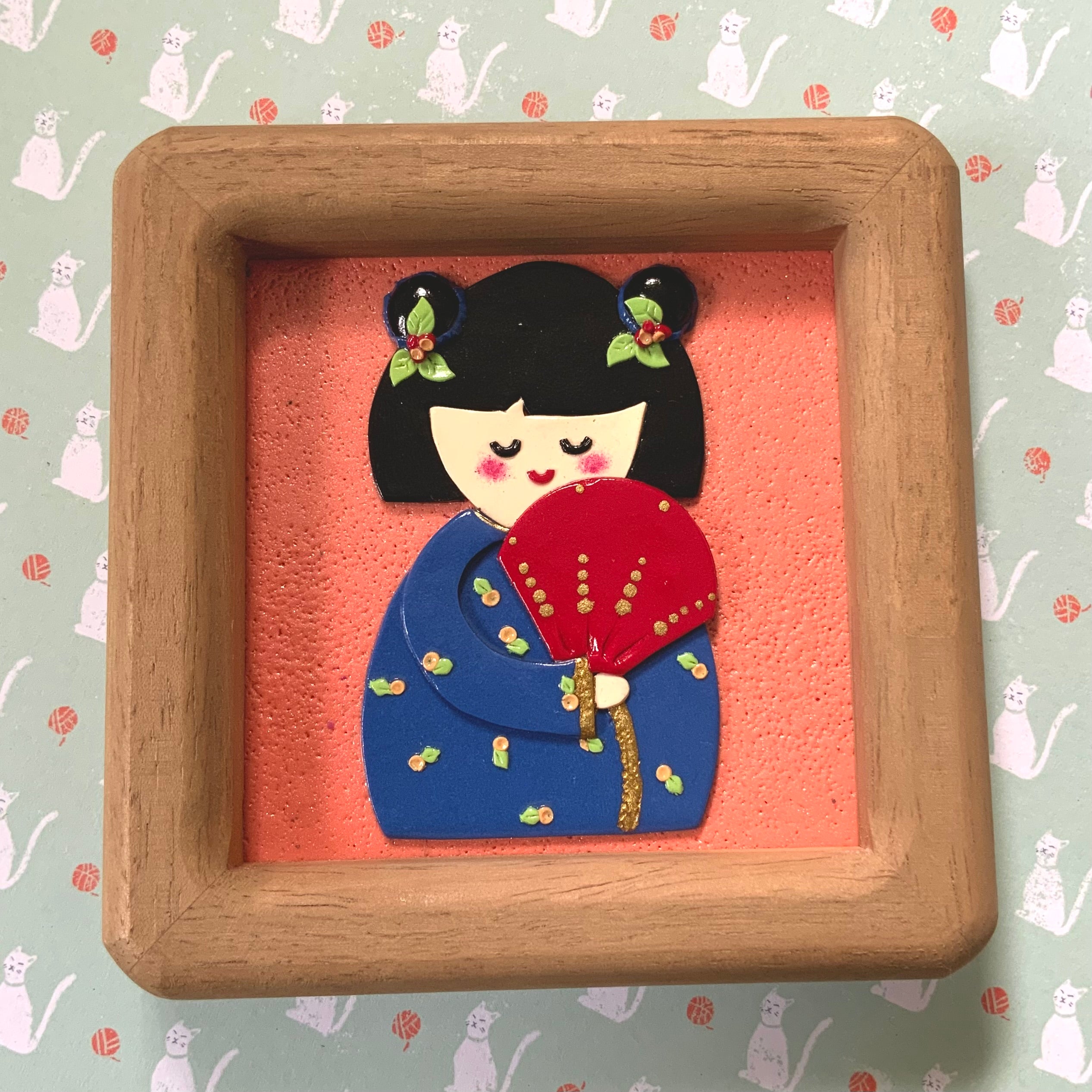 Little Worlds by Fat Cat Originals: AIKO, THE ADORED Mini Artwork