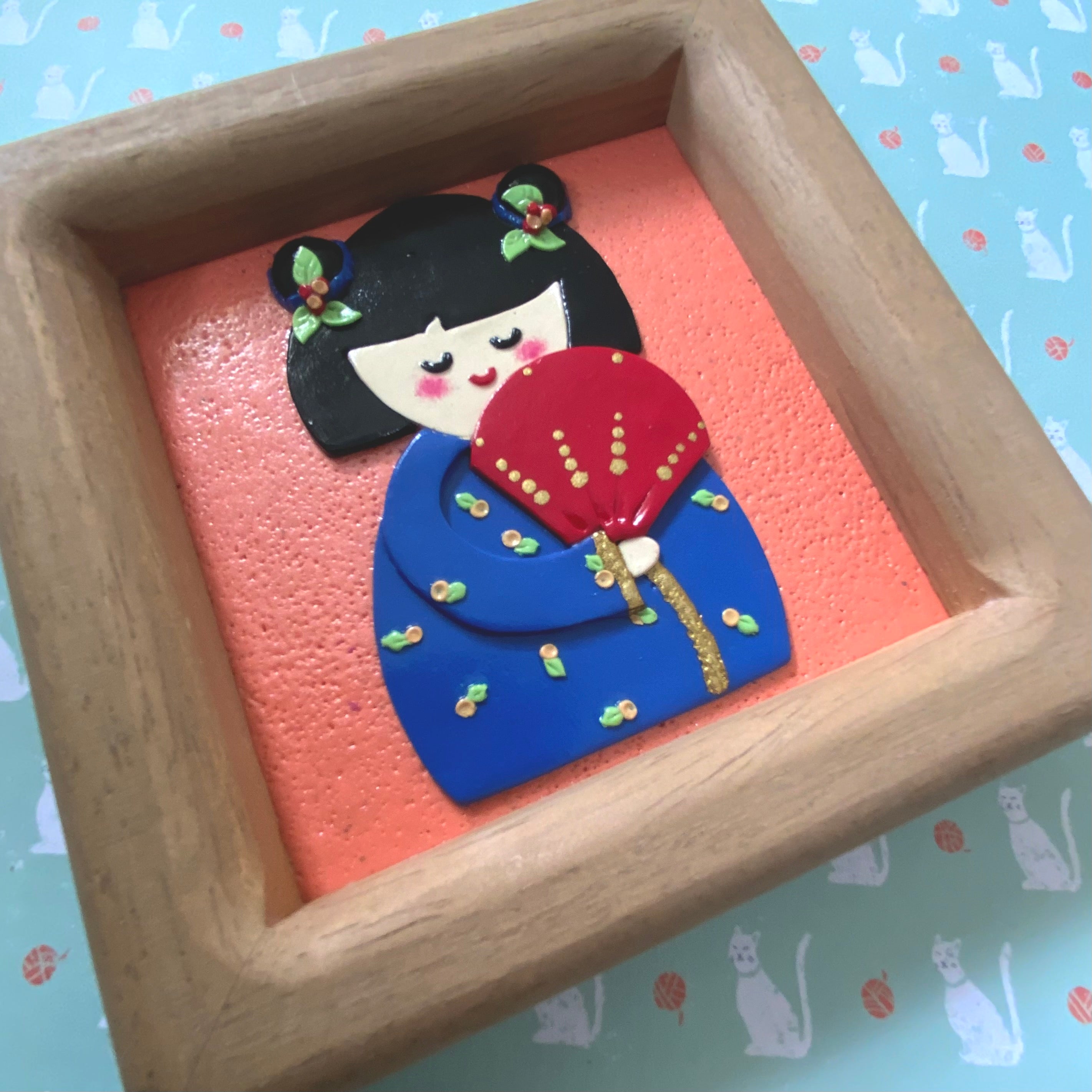 Little Worlds by Fat Cat Originals: AIKO, THE ADORED Mini Artwork