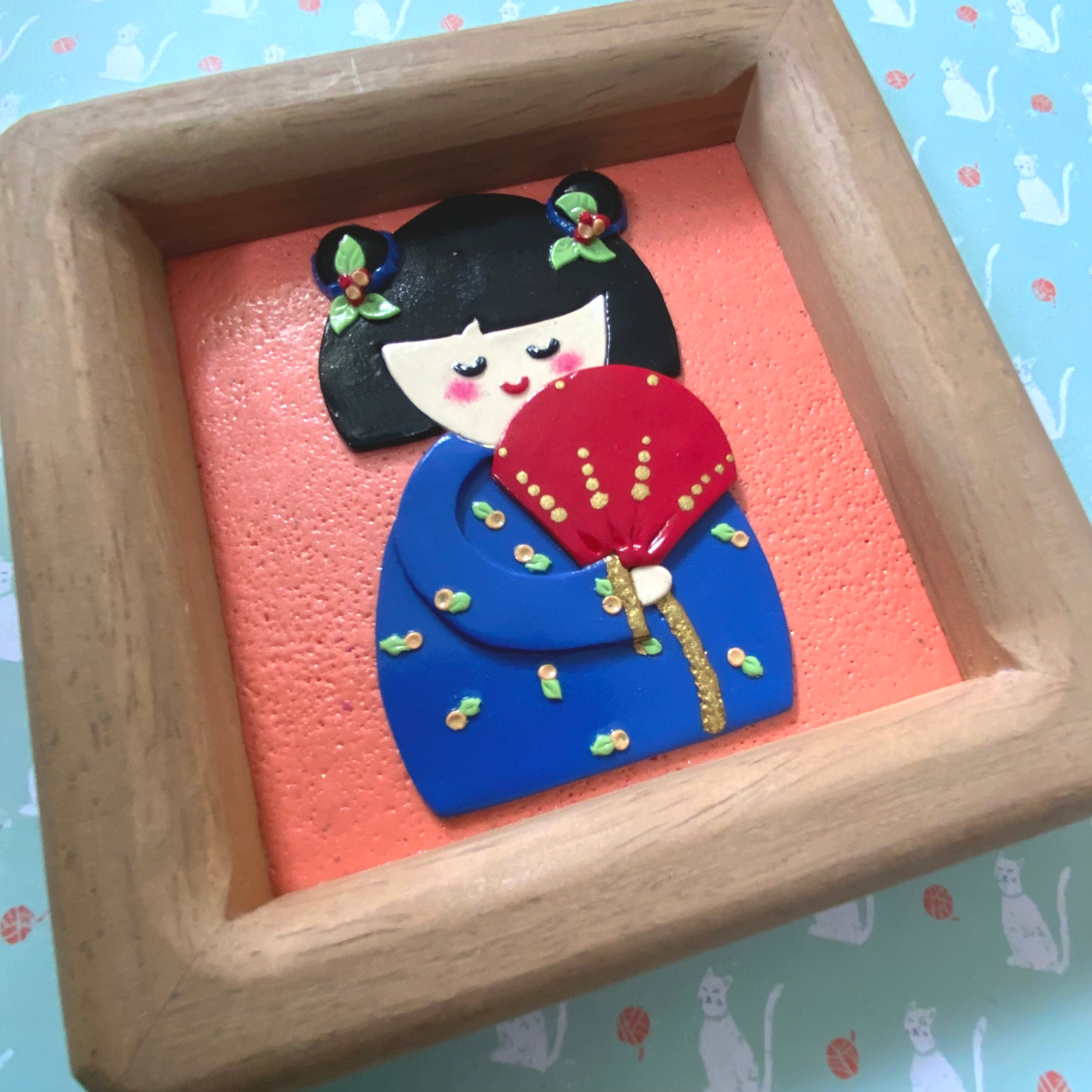 Little Worlds by Fat Cat Originals: AIKO, THE ADORED Mini Artwork