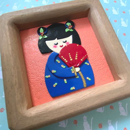 Little Worlds by Fat Cat Originals: AIKO, THE ADORED Mini Artwork