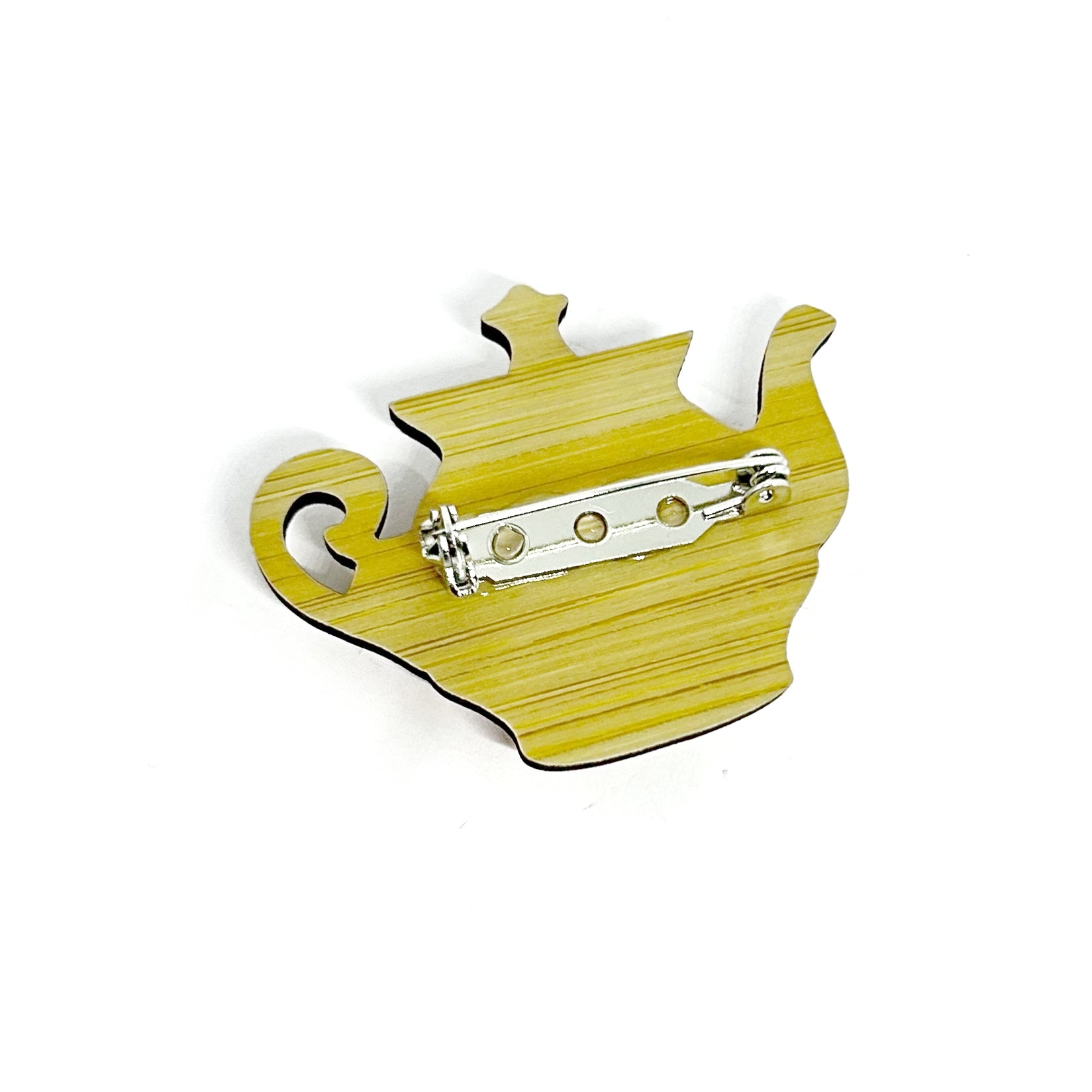 Anyone for a Cuppa Brooch - Pinky Red