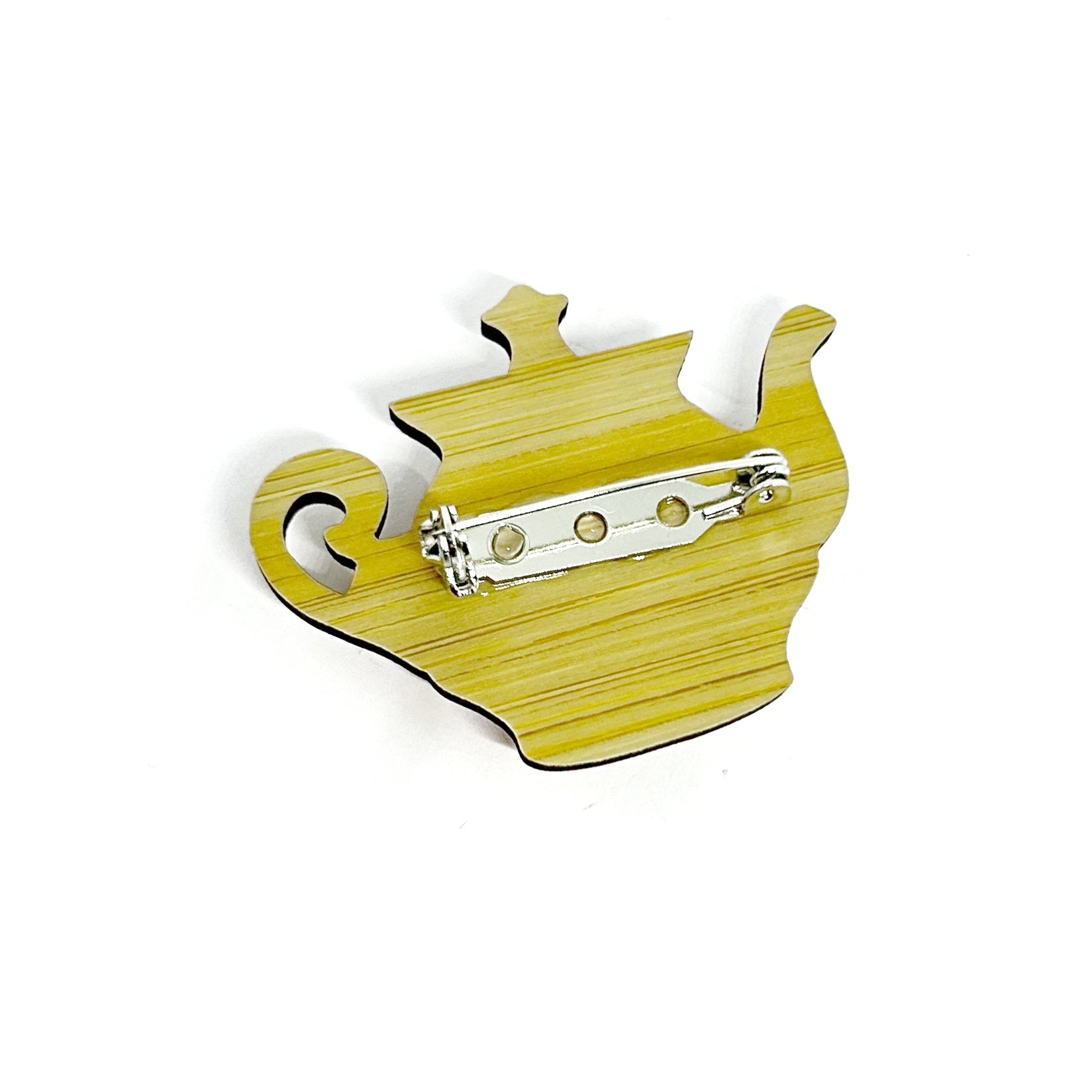 Anyone for a Cuppa Brooch - Red Daisy