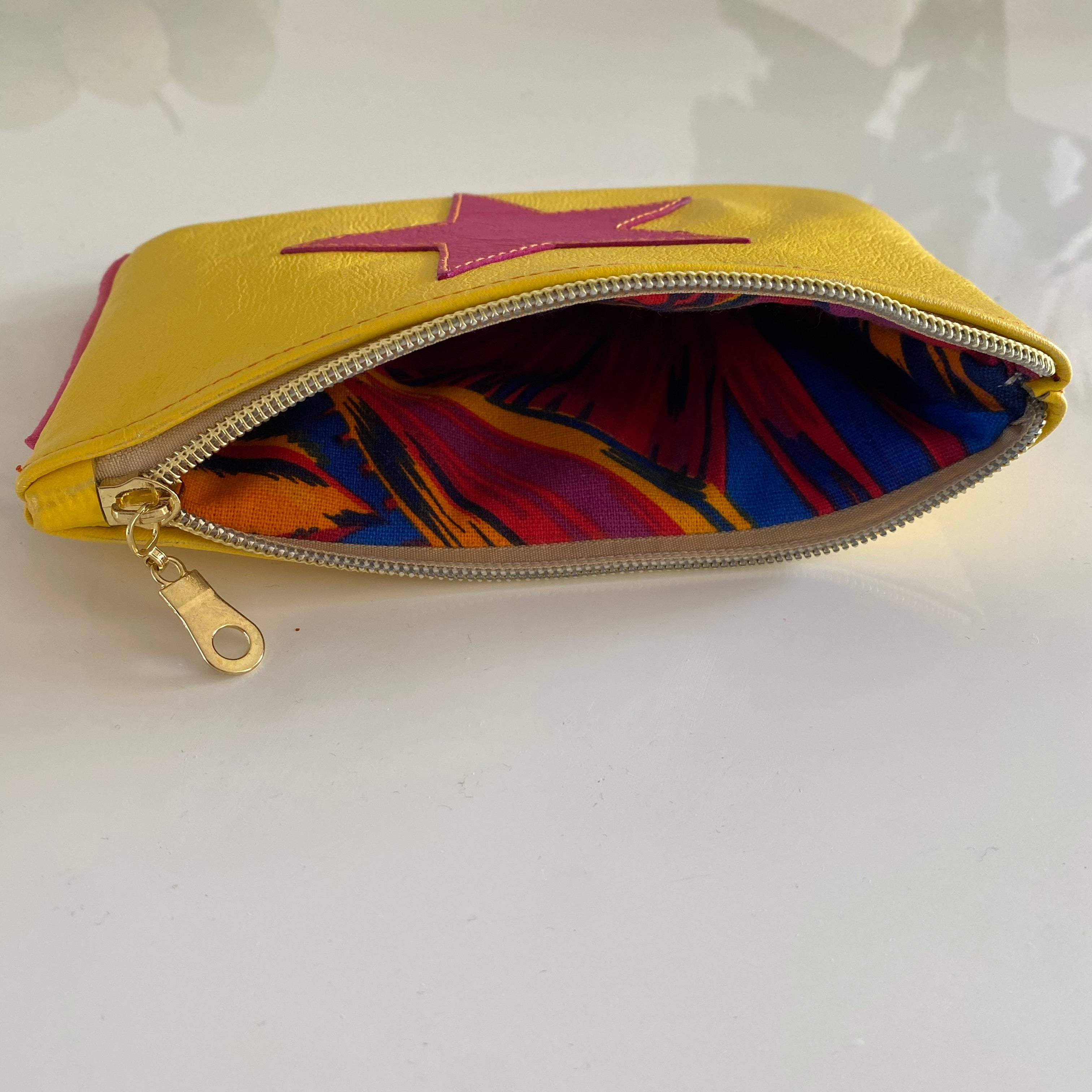 Makeup bag / pencil case ‘Pink star’