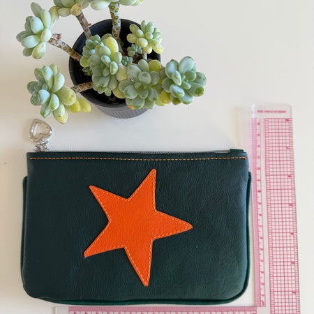 Makeup bag / pouch ‘Orange star’