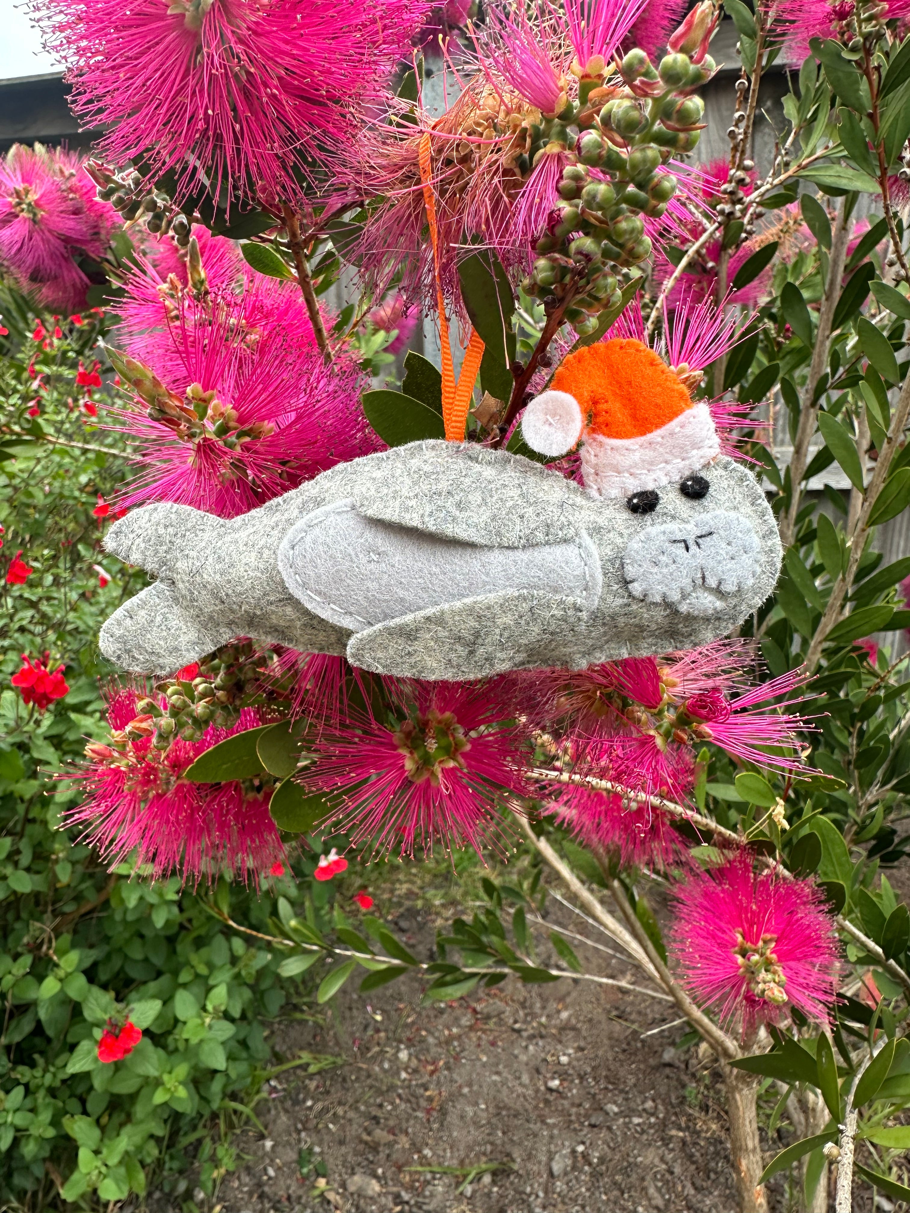 Neil the Seal Christmas decoration