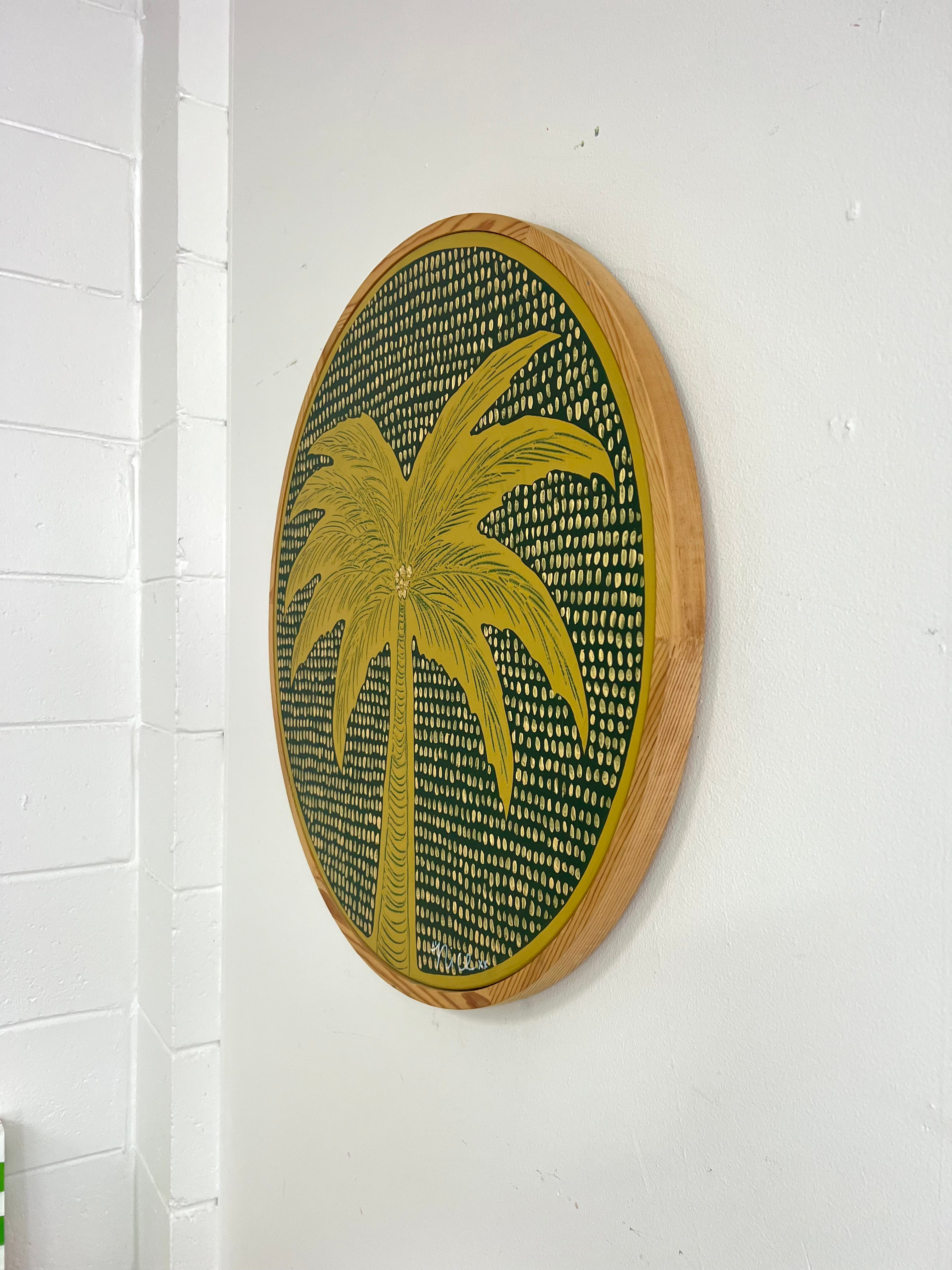 'Palms' (Green and gold)