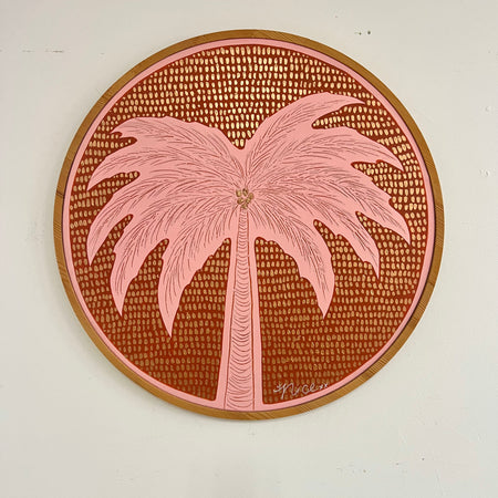 'Palms' (pink and orange)