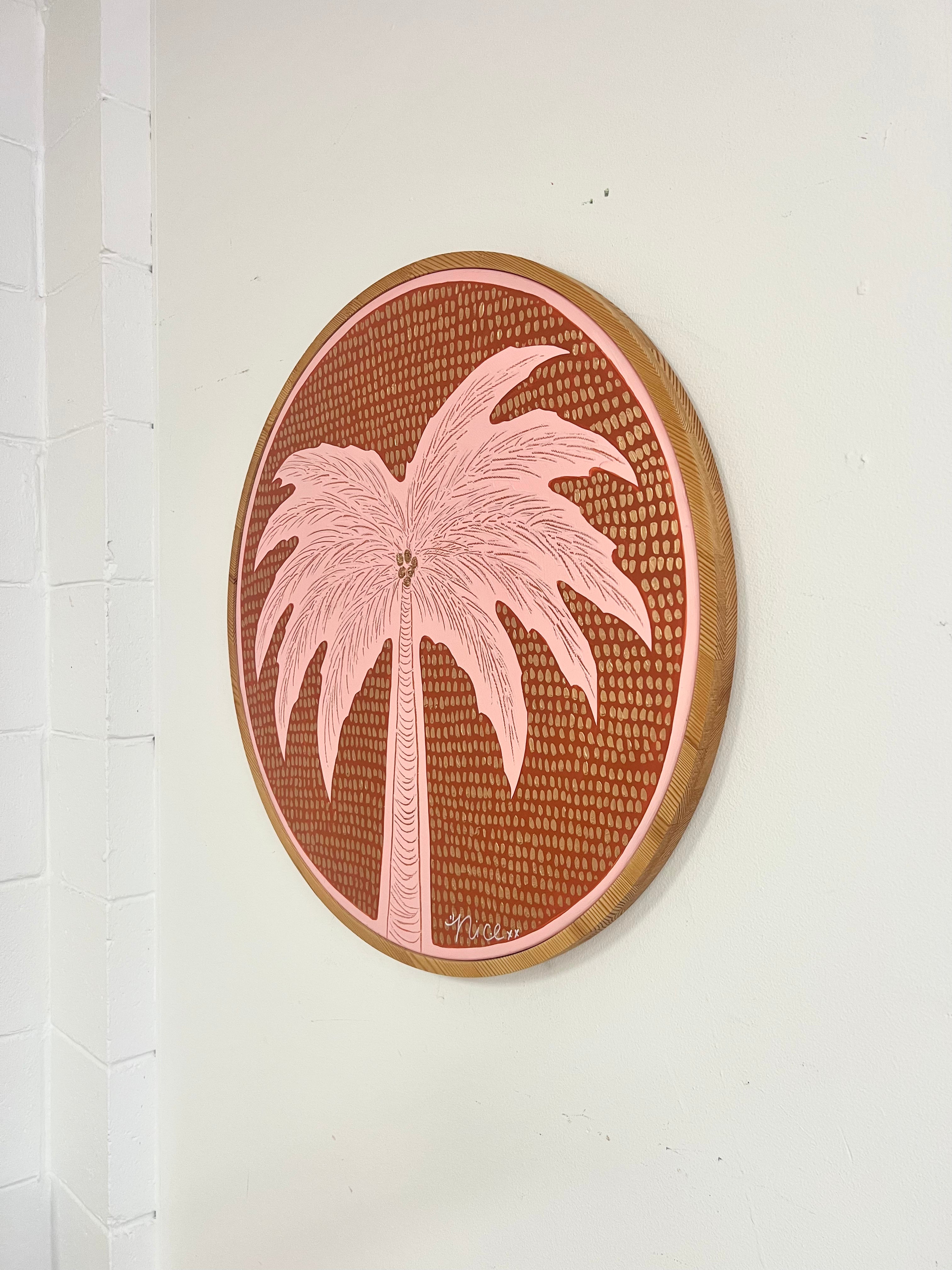 'Palms' (pink and orange)