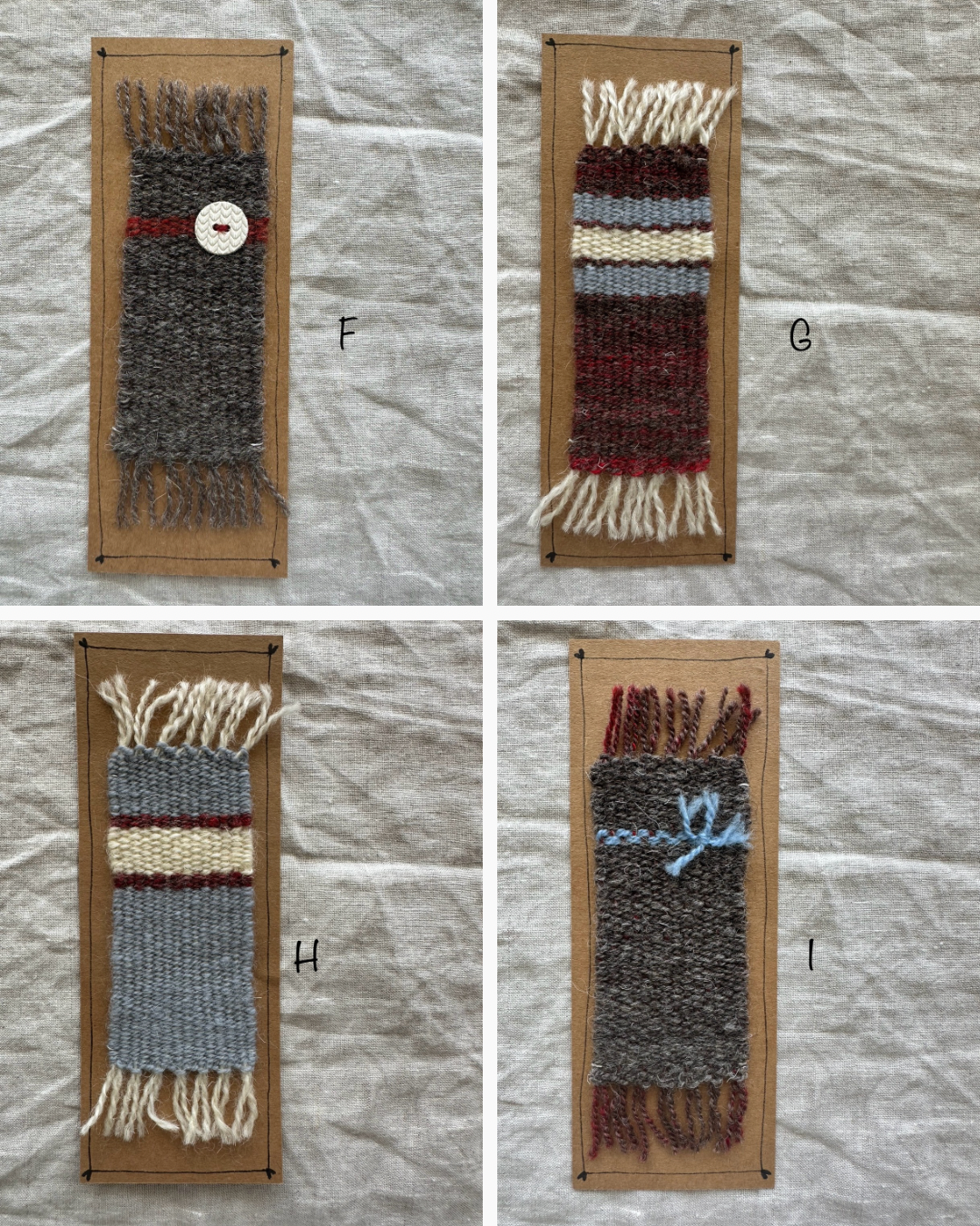 Handspun, Woven Bookmarks - Perfect Teacher Gift