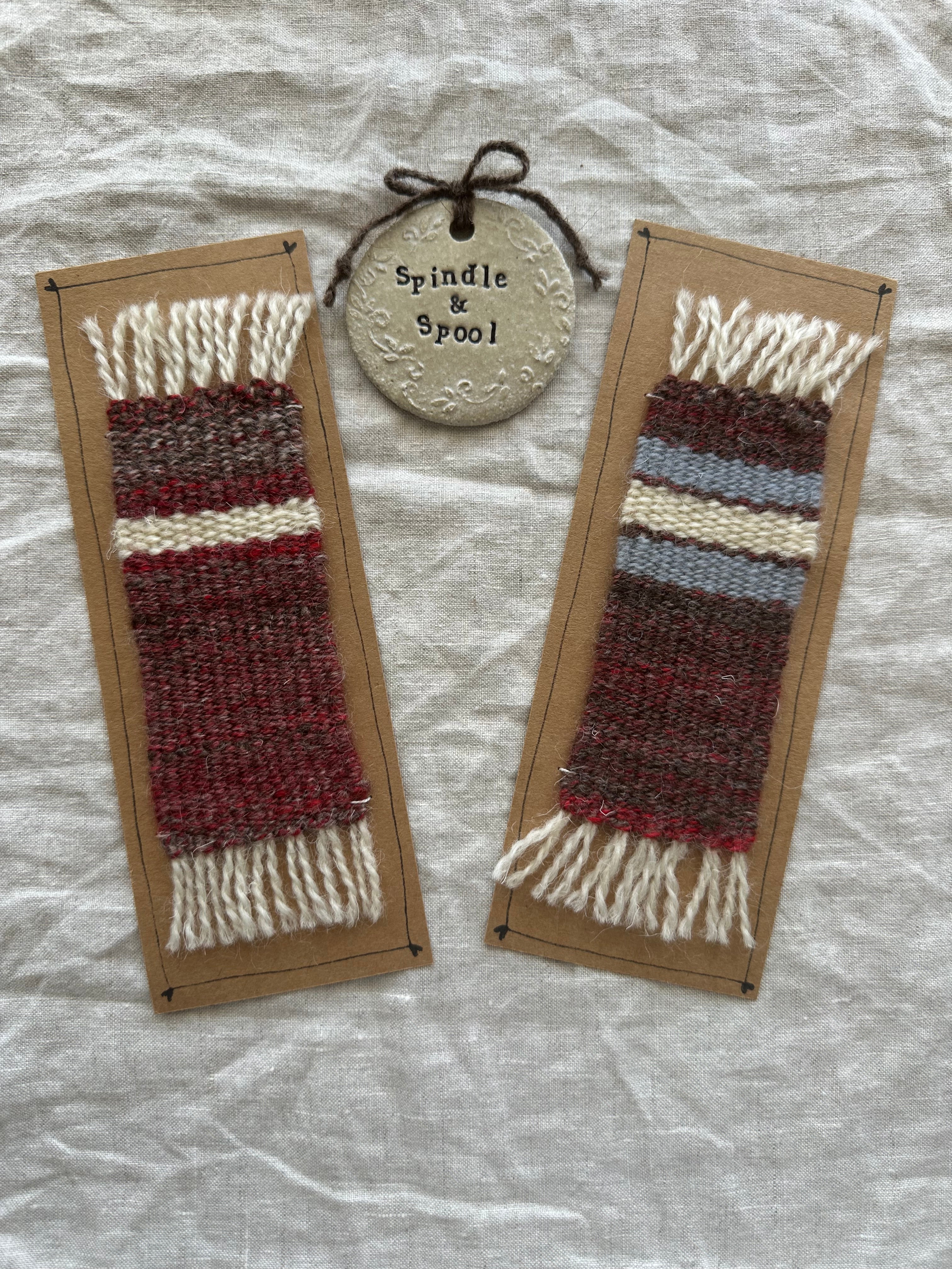 Handspun, Woven Bookmarks - Perfect Teacher Gift