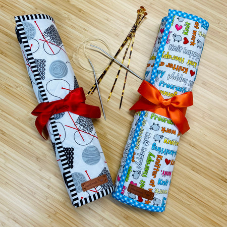 Handmade Knitting Needle Roll