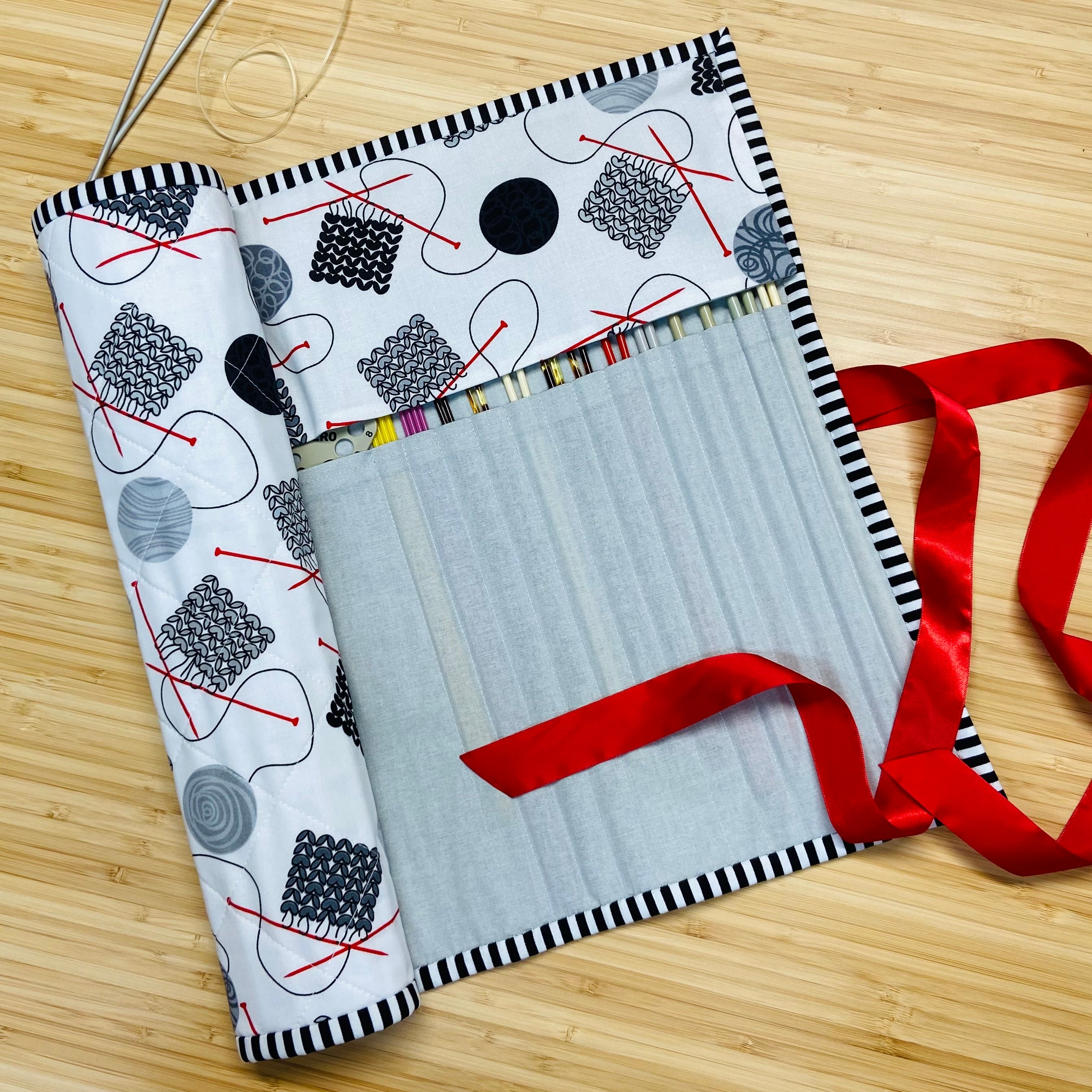 Handmade Knitting Needle Roll