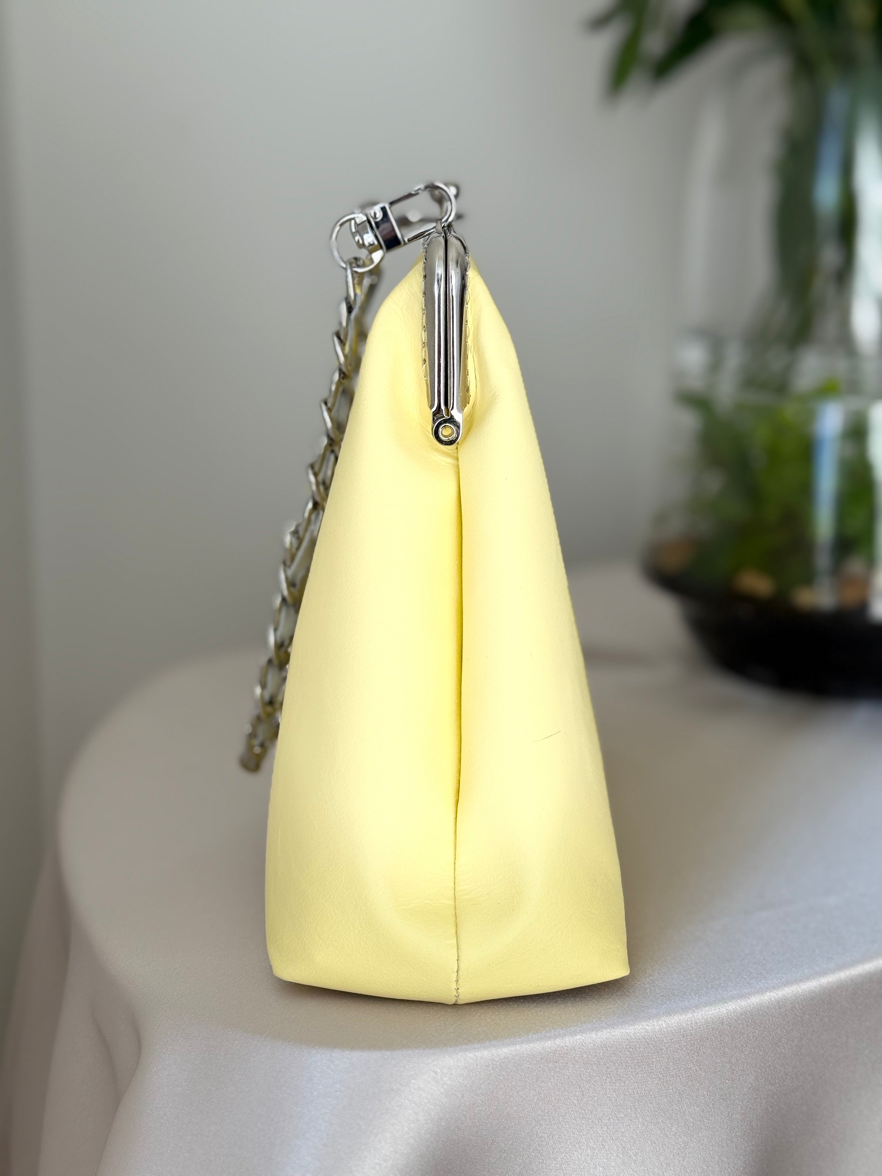 Metal frame ‘Banana lollipop’ purse