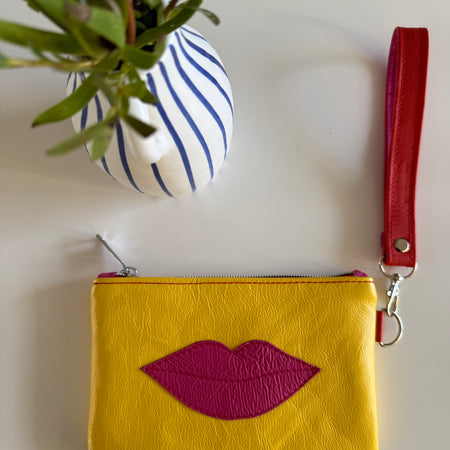 Mini ‘Lippy’ wristlet clutch/ pouch