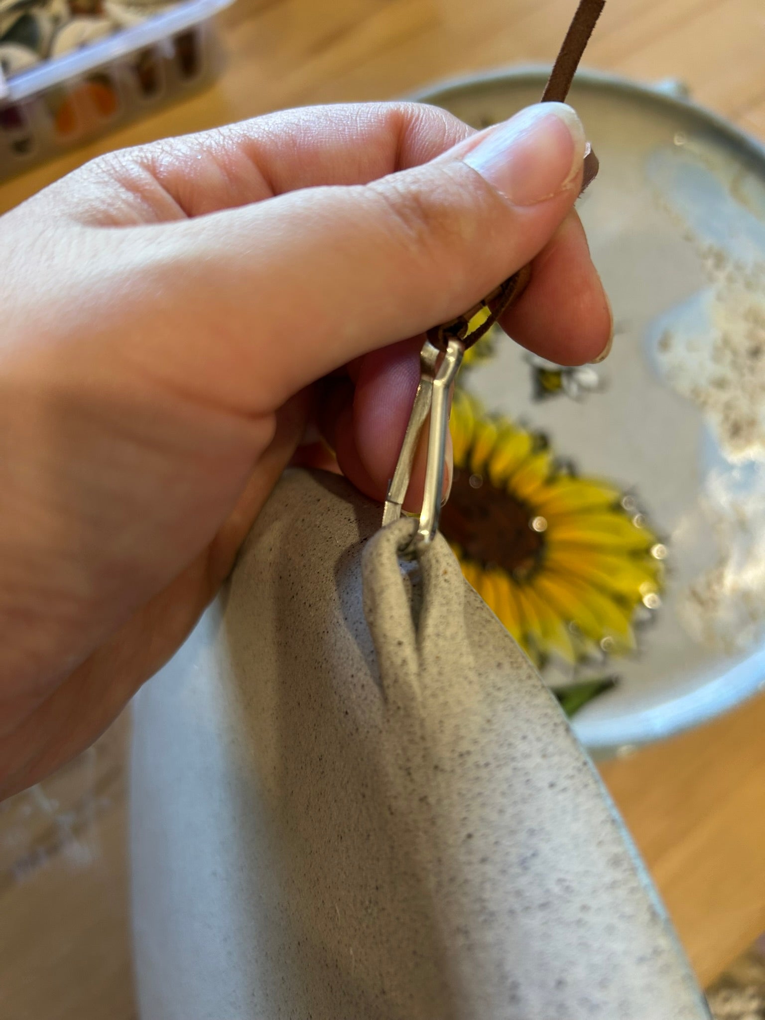 Hand Painted Hanging Sunflower Platter - Various Designs