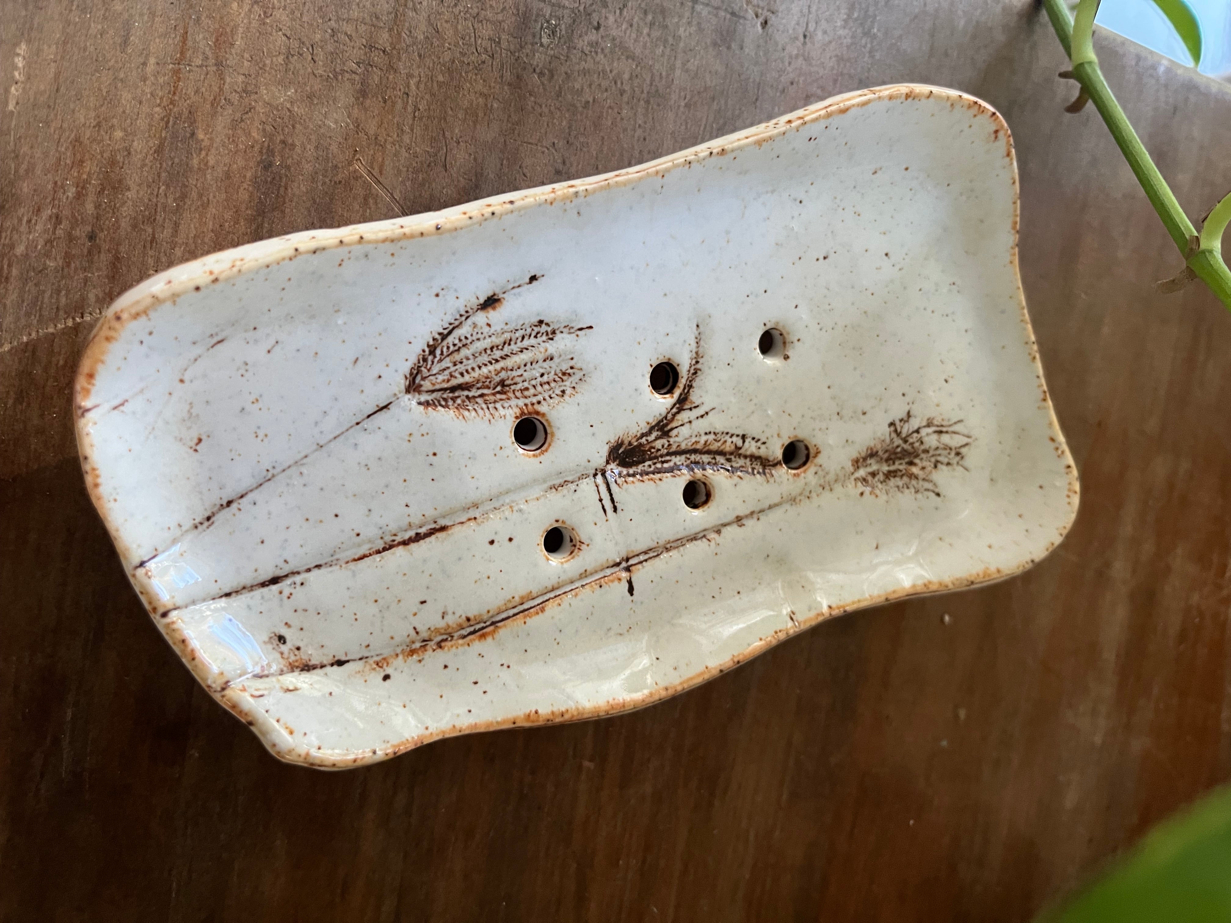Rustic Pottery Soap Dish