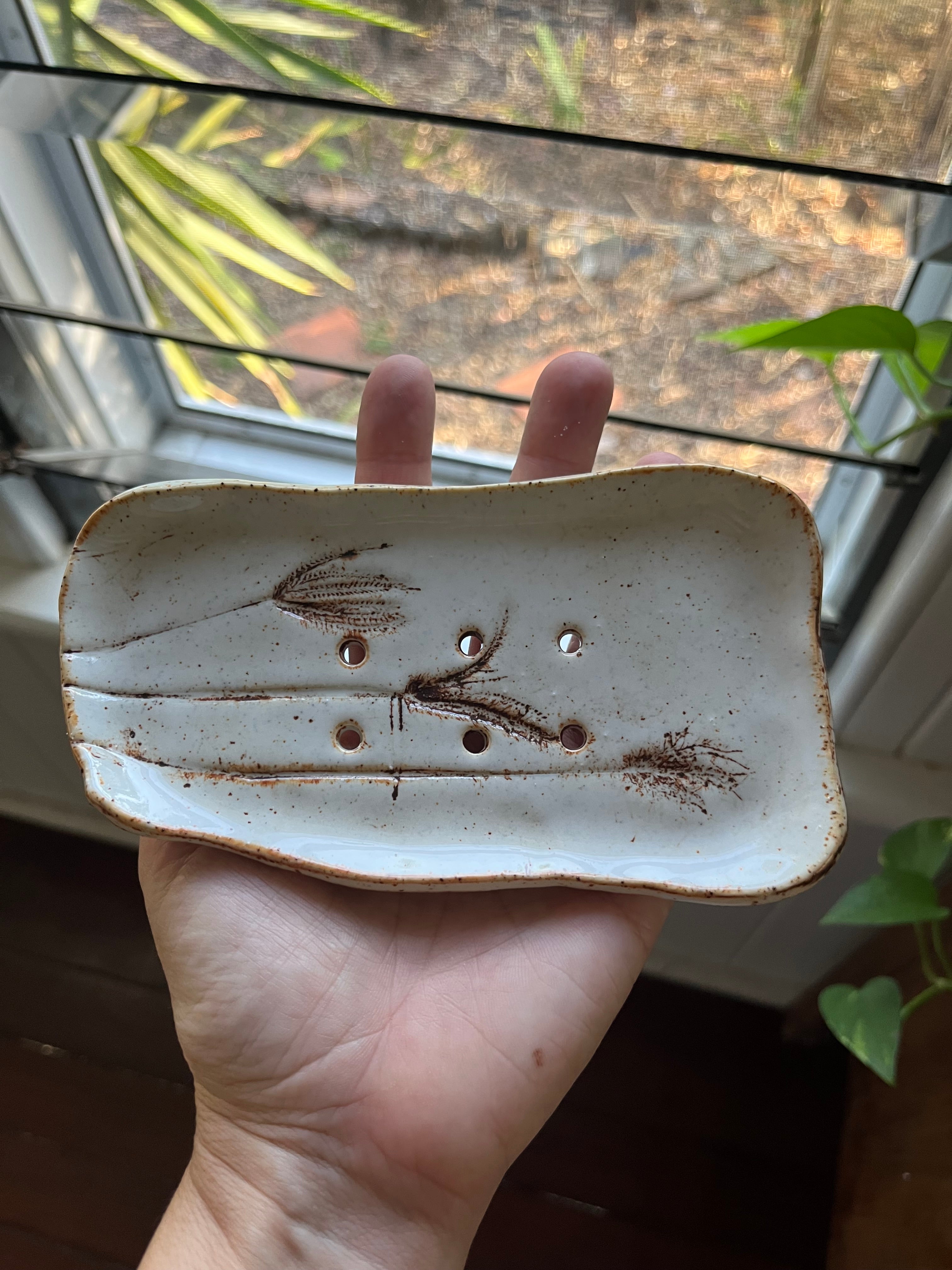 Rustic Pottery Soap Dish