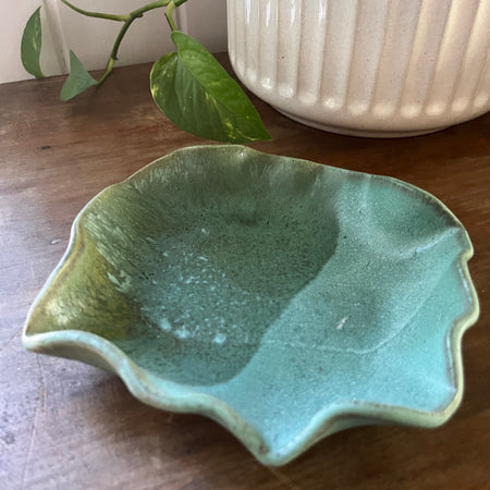 Hand-Built Pottery Trinket Bowl - Turquoise
