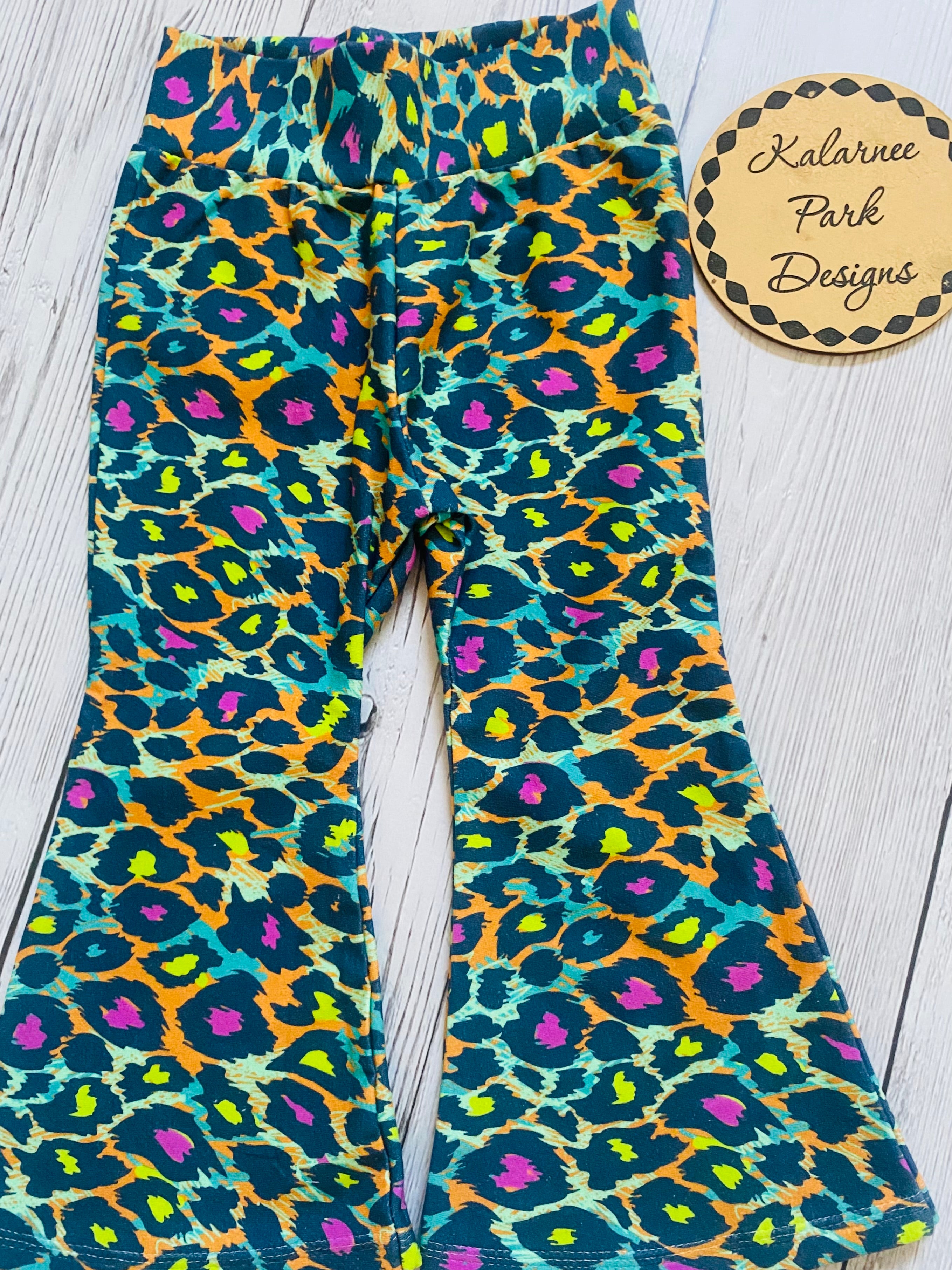 Groovy Spots One Shoulder Tank and Flares Two Piece Set Size 2