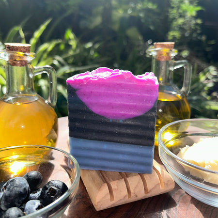 Handmade Blueberry Puree Soap | Organic Skincare Treat | Shea Butter Soap